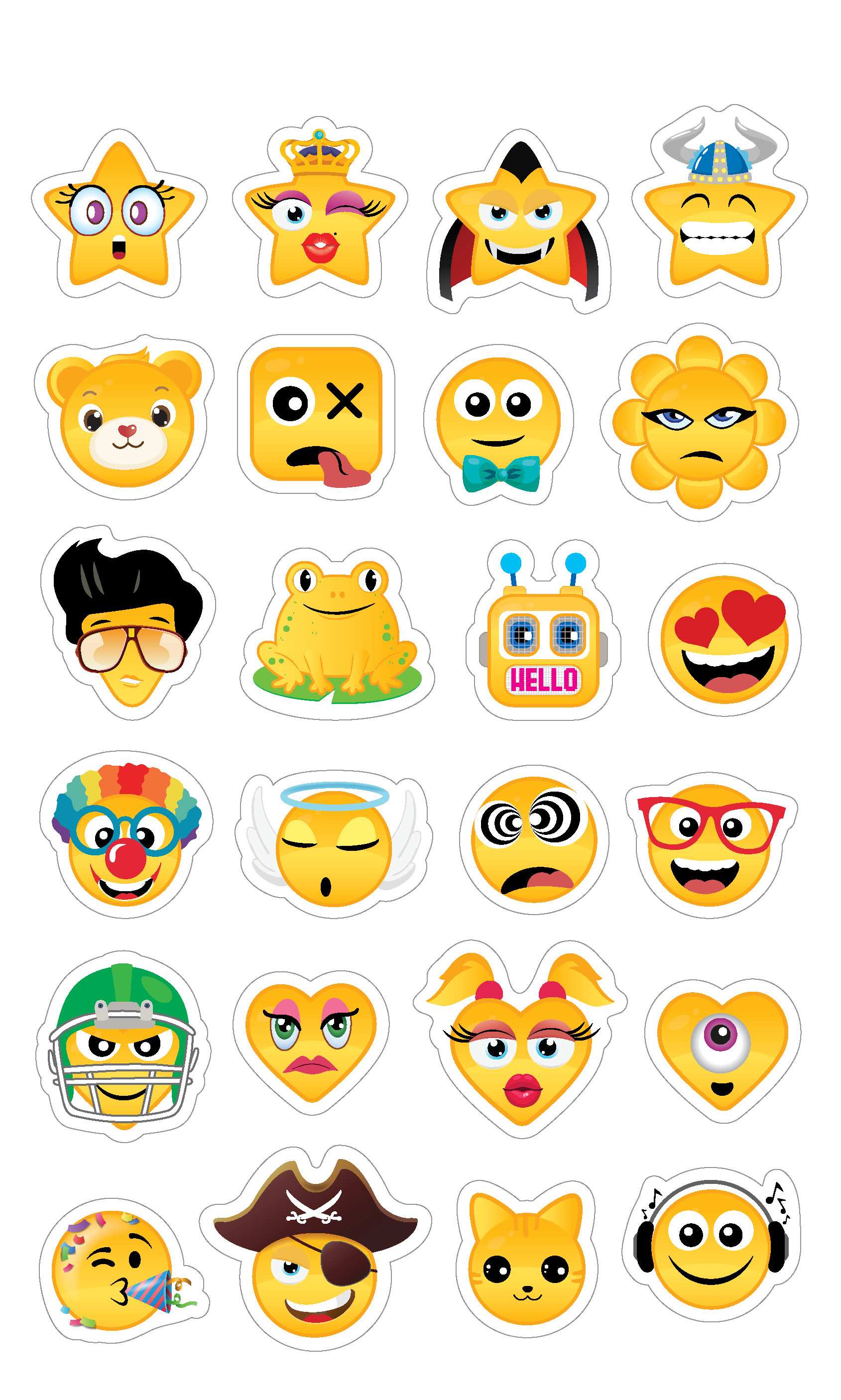 Youreka Emoji Spiral Pad, 14 cm, Multicolour, 6Y+