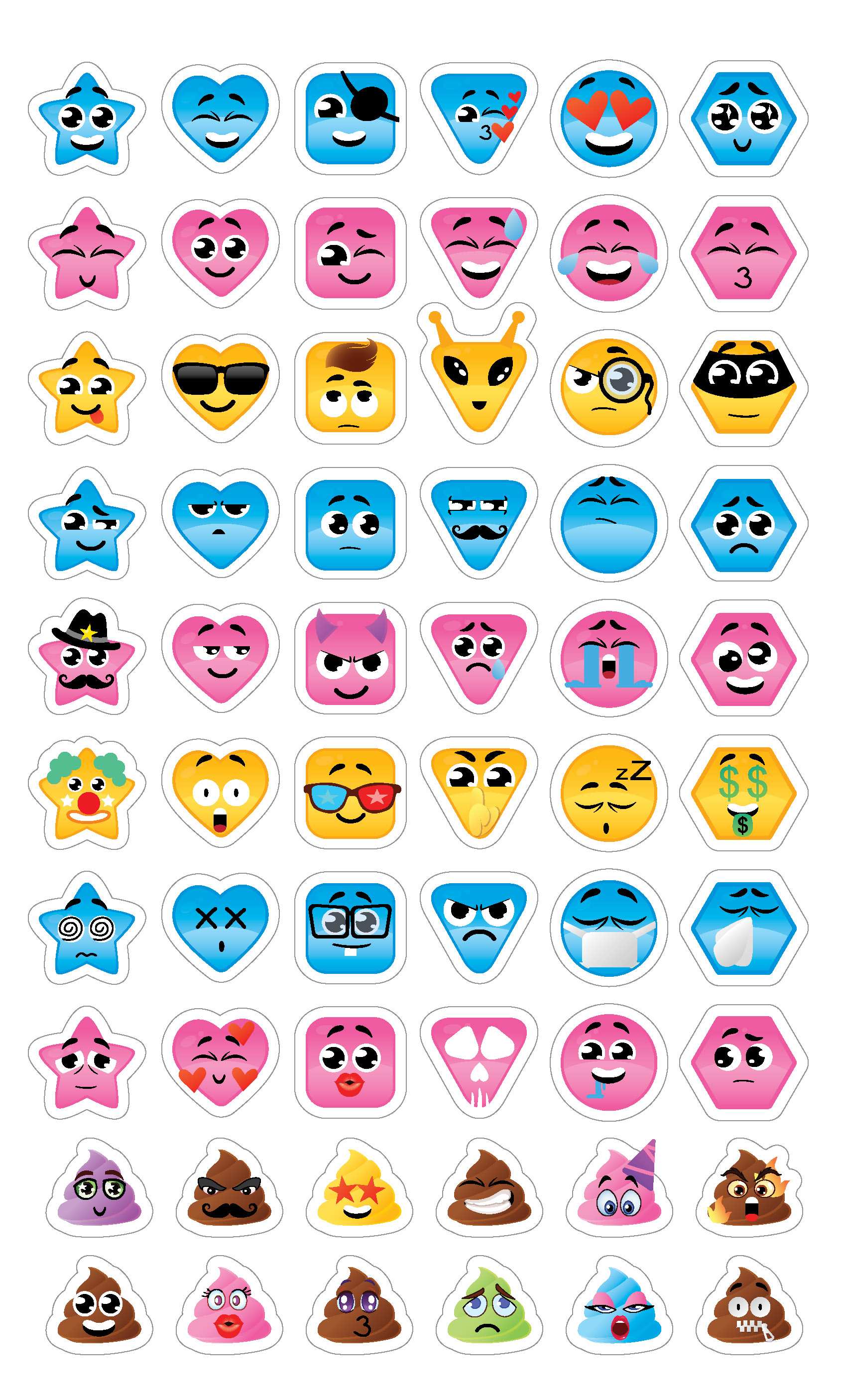 Youreka Emoji Spiral Pad, 14 cm, Multicolour, 6Y+