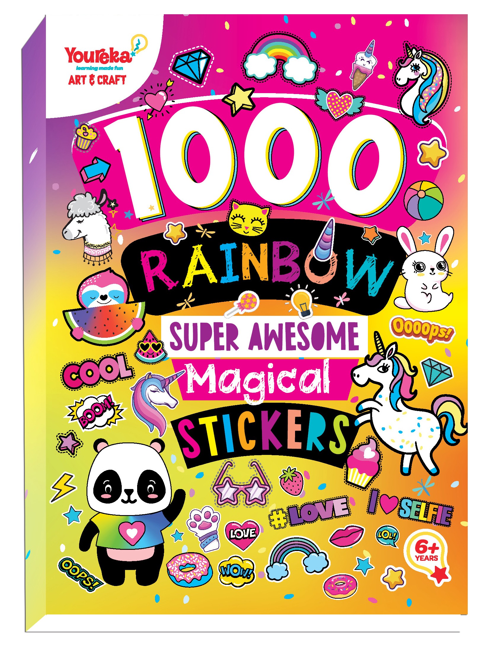 Youreka 1000 Plus Sticker Book, 15 cm, Multicolour, 6Y+