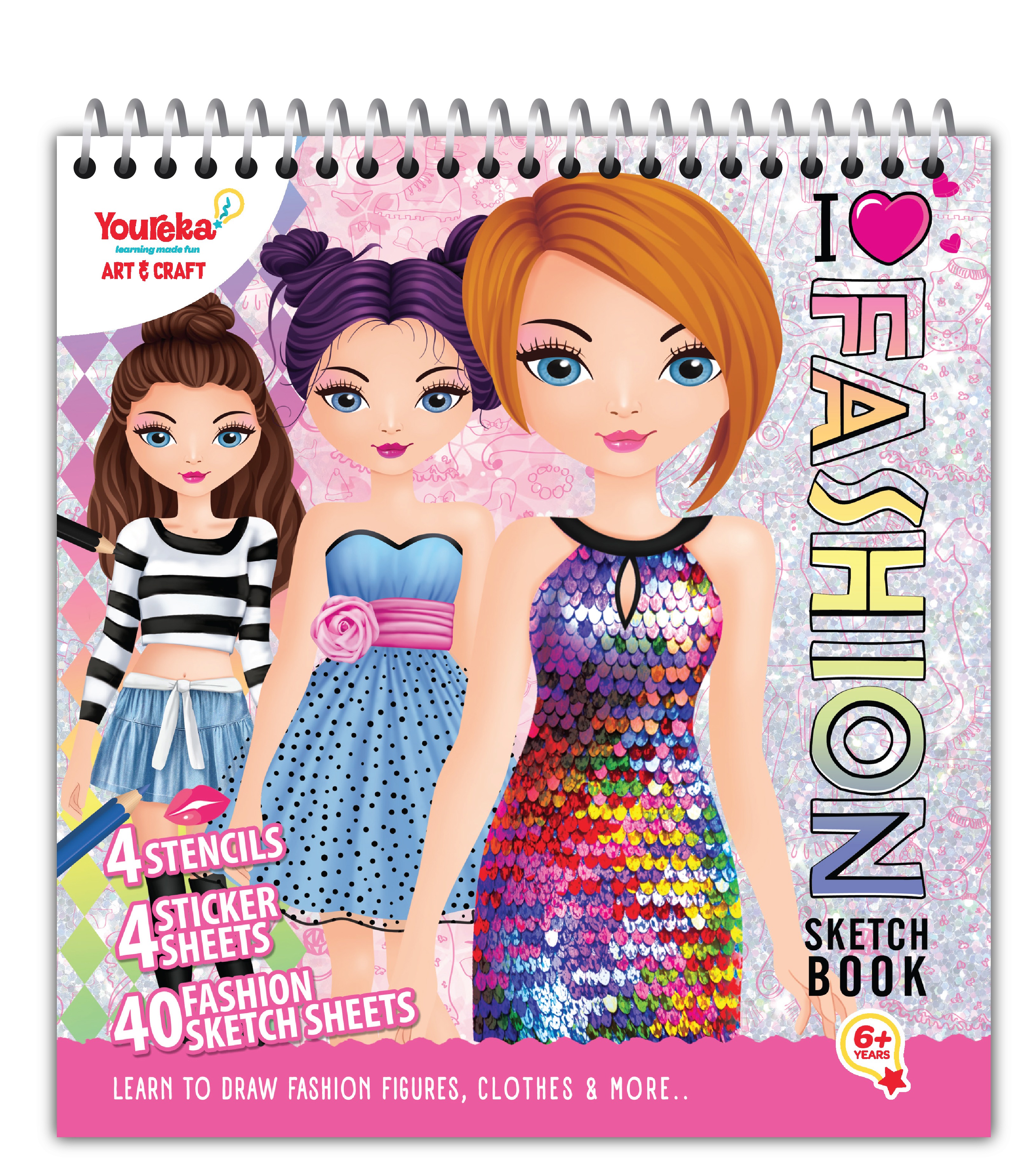 Youreka Fashion Book, 25 cm, Multicolour, 6Y+
