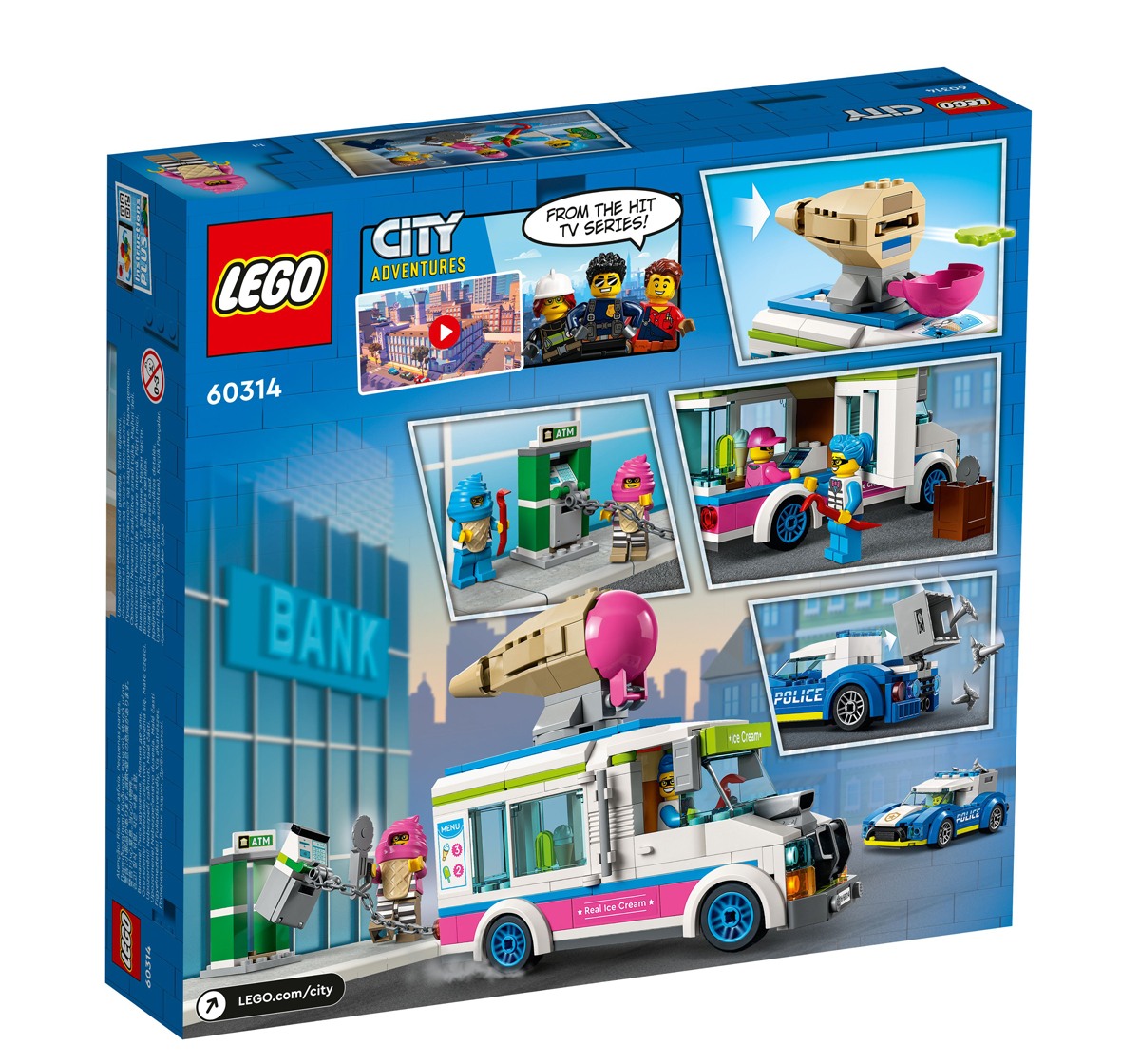 Lego 60314 Ice Cream Truck Building Blocks Multicolour 5Y+