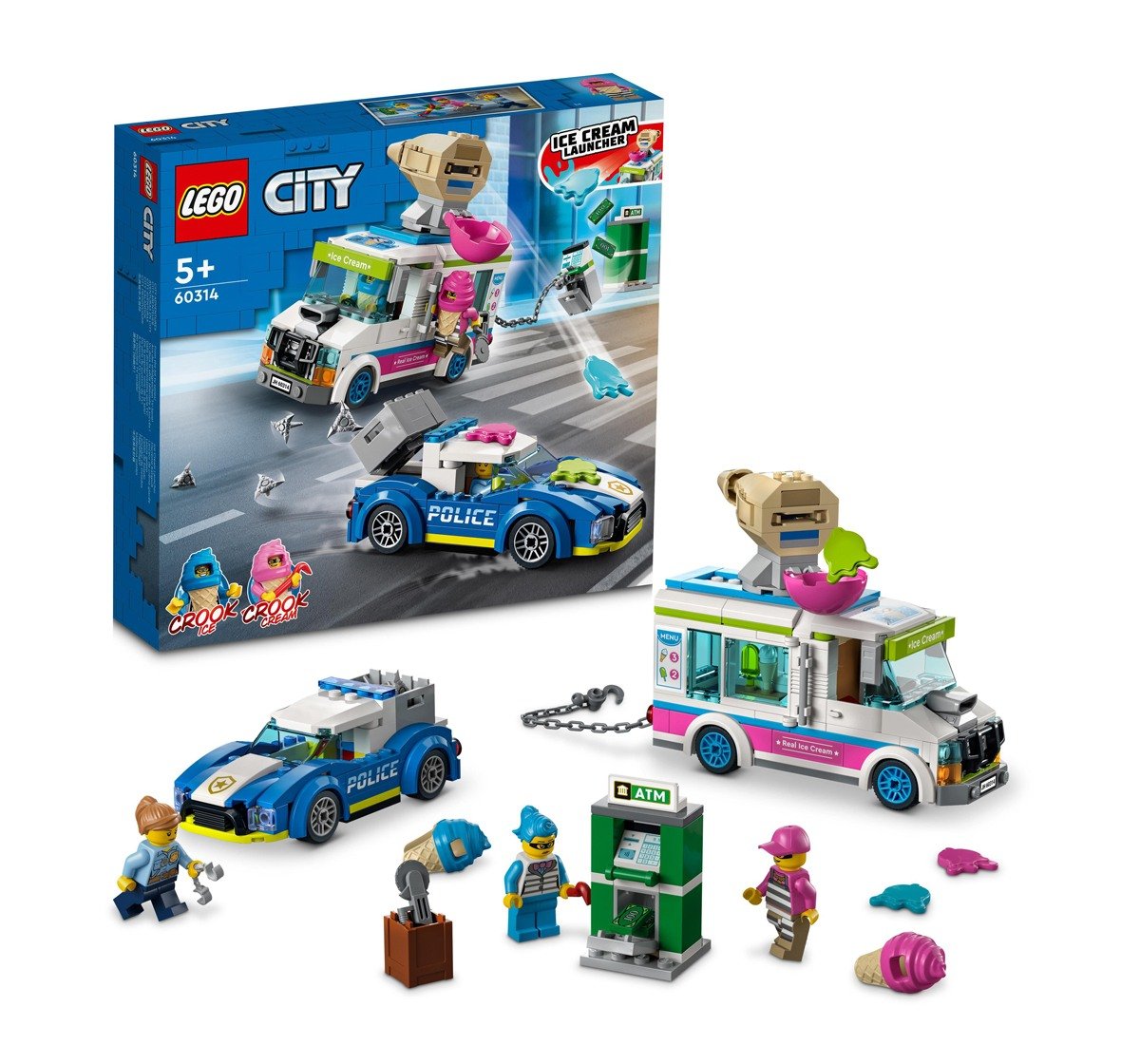 Lego 60314 Ice Cream Truck Building Blocks Multicolour 5Y+