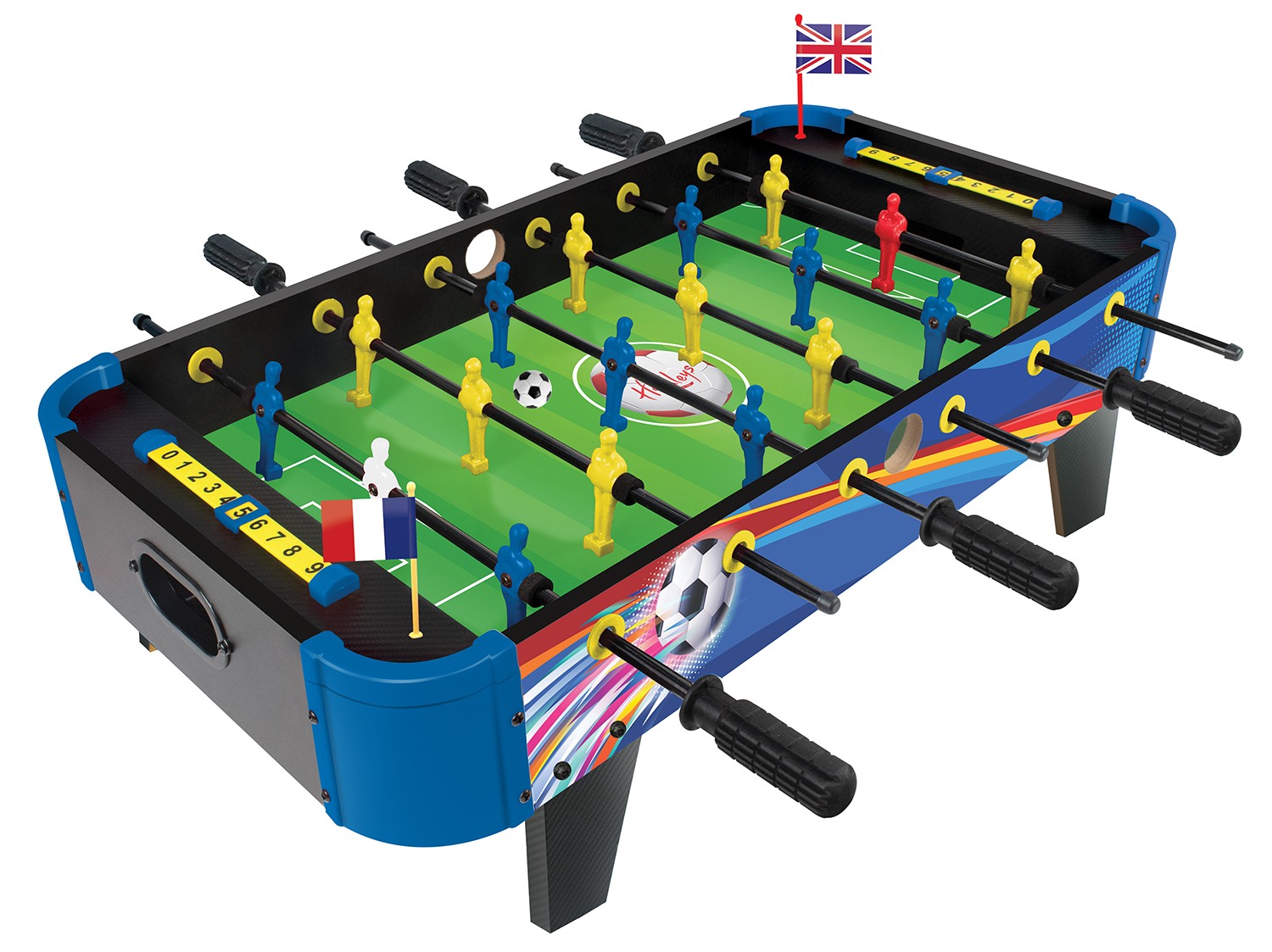Hamleys Tabletop Football Table – Wooden Frame, Smooth Rods, Scoreboard, 6Y+