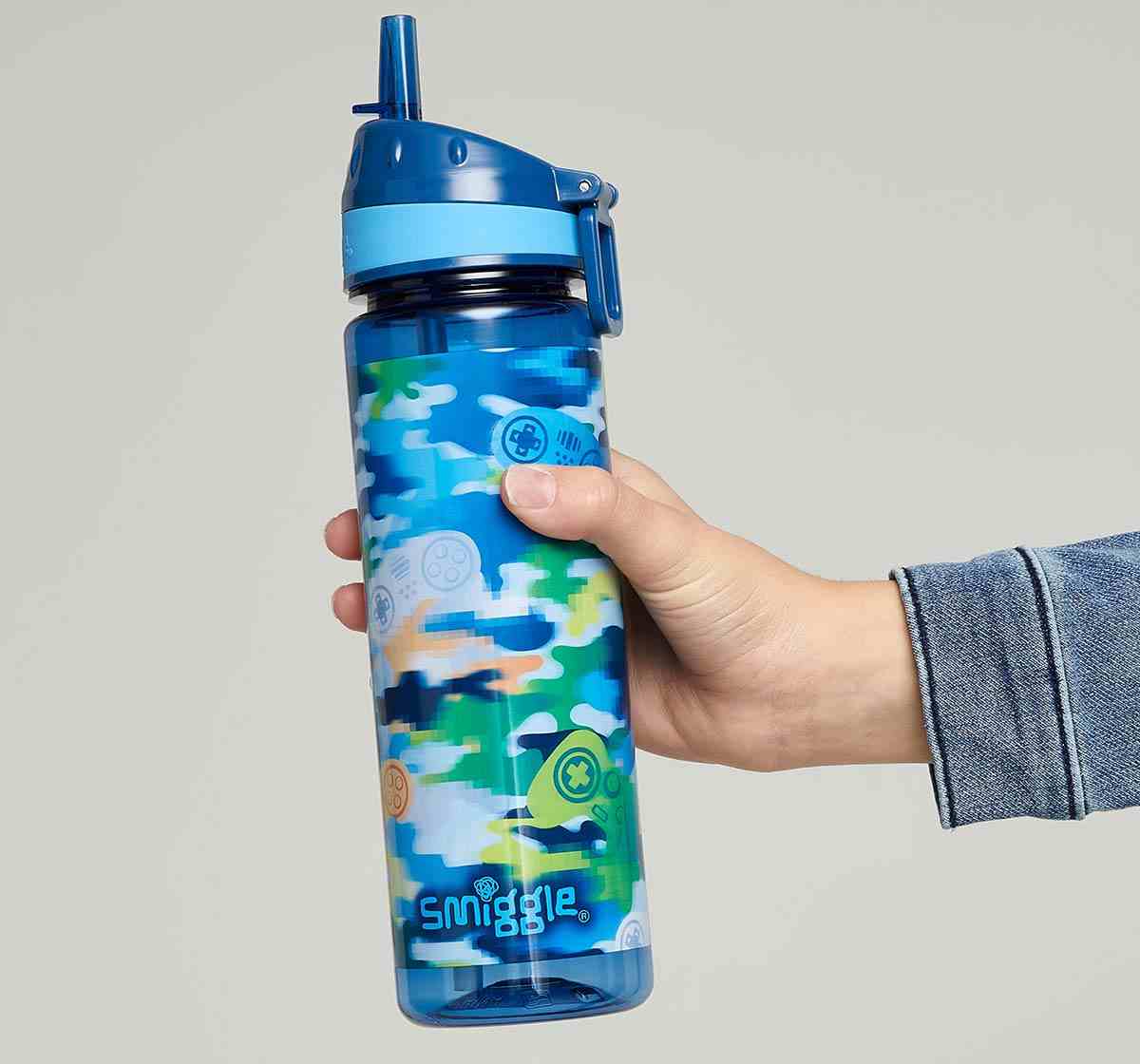 Smiggle Mirage Collection Bottles Plastic Mid Blue 4Y+