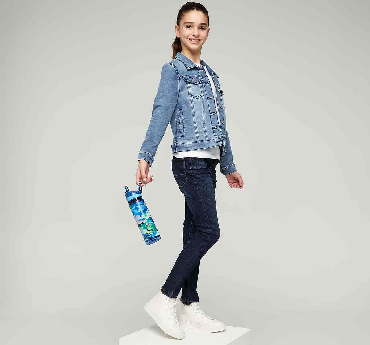 Smiggle Mirage Collection Bottles Plastic Mid Blue 4Y+