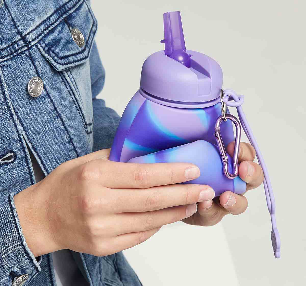 Smiggle Mirage Collection Bottles Silicon Purple 4Y+