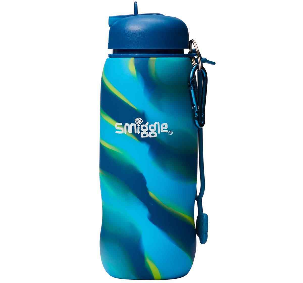 Smiggle Mirage Collection Bottles Silicon Mid Blue 4Y+