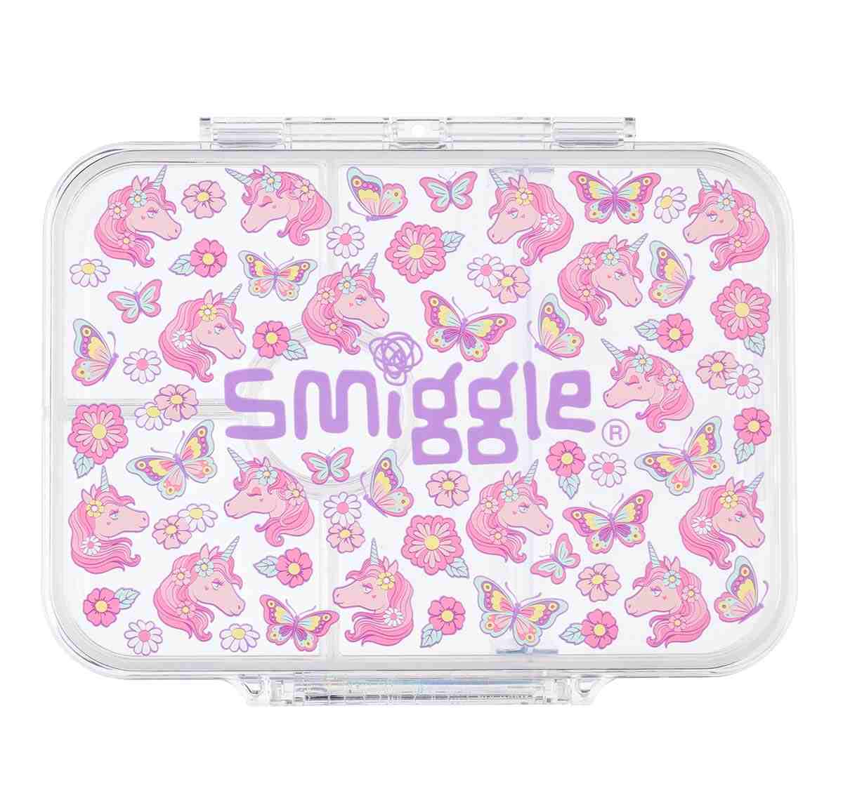 Smiggle Hey There Collection Lunchbox Graphic Pink 4Y+