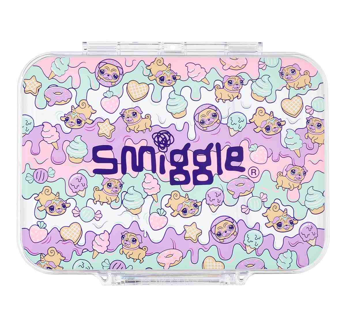Smiggle Hey There Collection Lunchbox Graphic Mint 4Y+