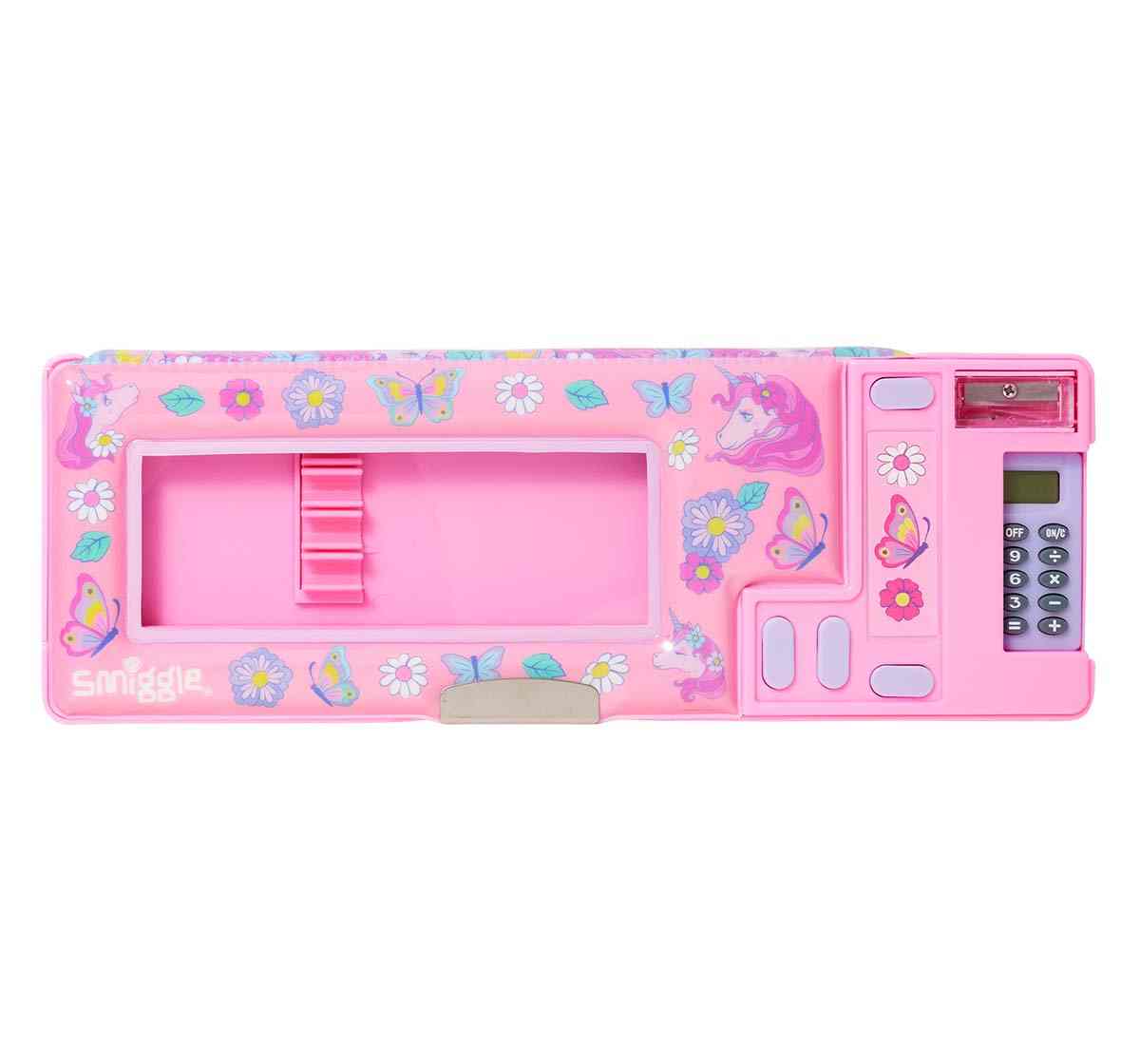 Smiggle Hey There Collection Pencil Case Pop Out Pink 4Y+