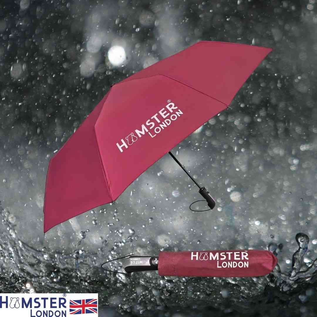 Hamster London Auto Umbrella Maroon 16Y+