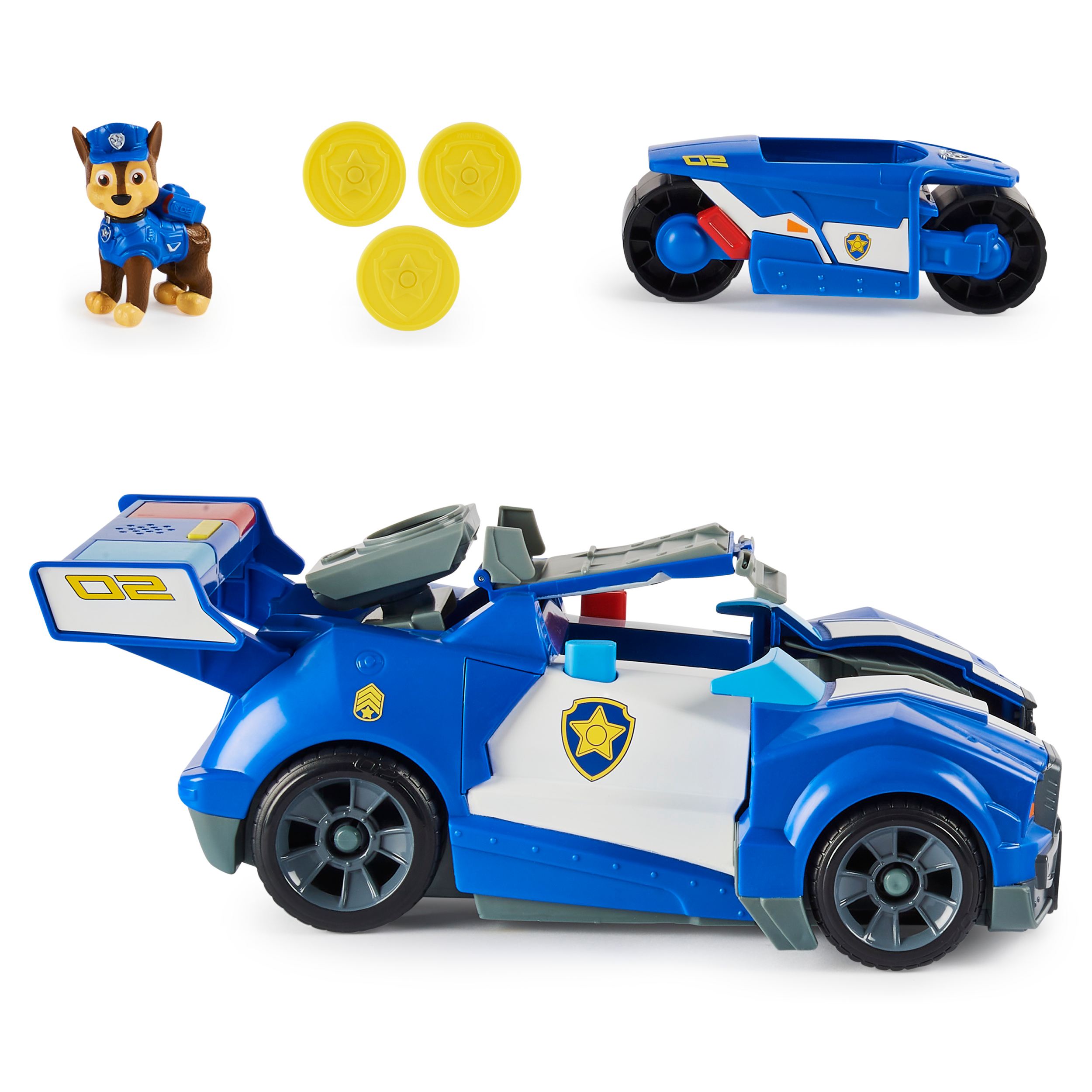Paw Patrol VHC Deluxe Chase Movie Vehicle Multicolour 3Y+