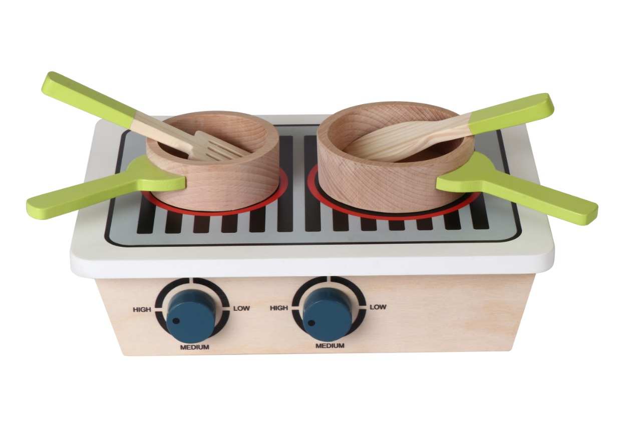 HILIFE Mini Gas Grill Stove Kitchen Set Multicolor 3Y+