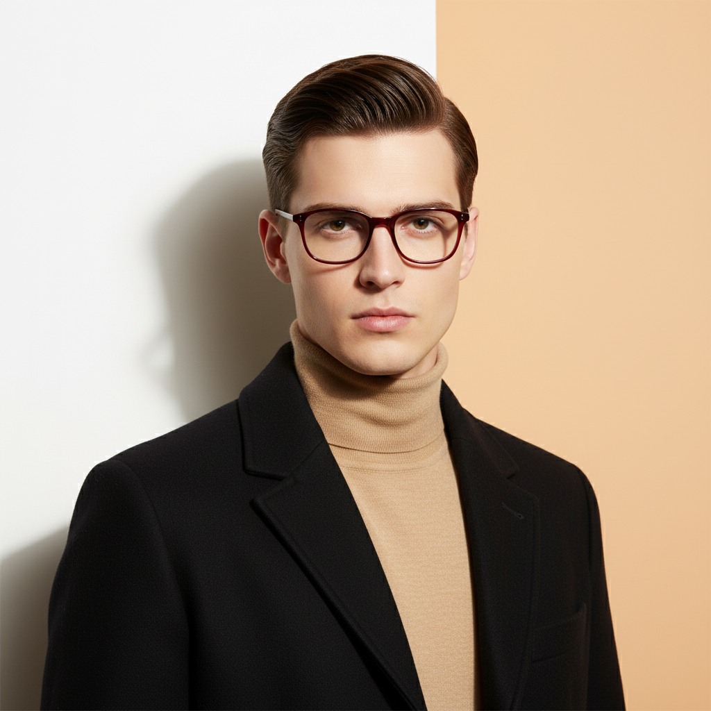 Red Square Frame for Men