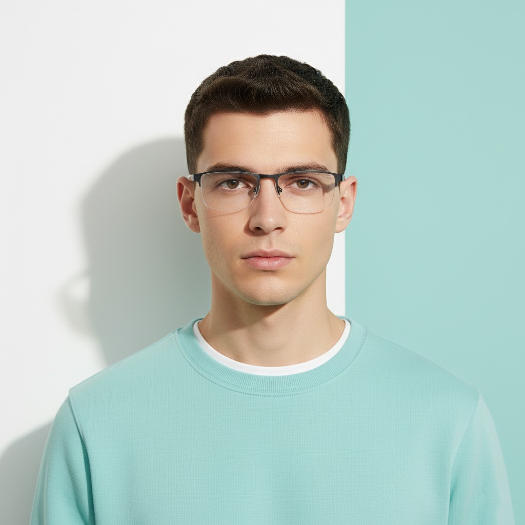 Metallic Rectangle Frame for Men ELITE