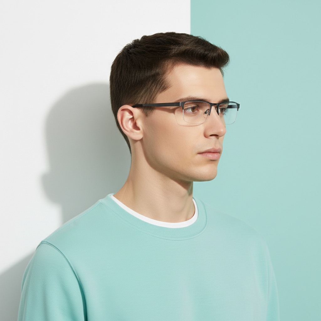 Metallic Rectangle Frame for Men ELITE