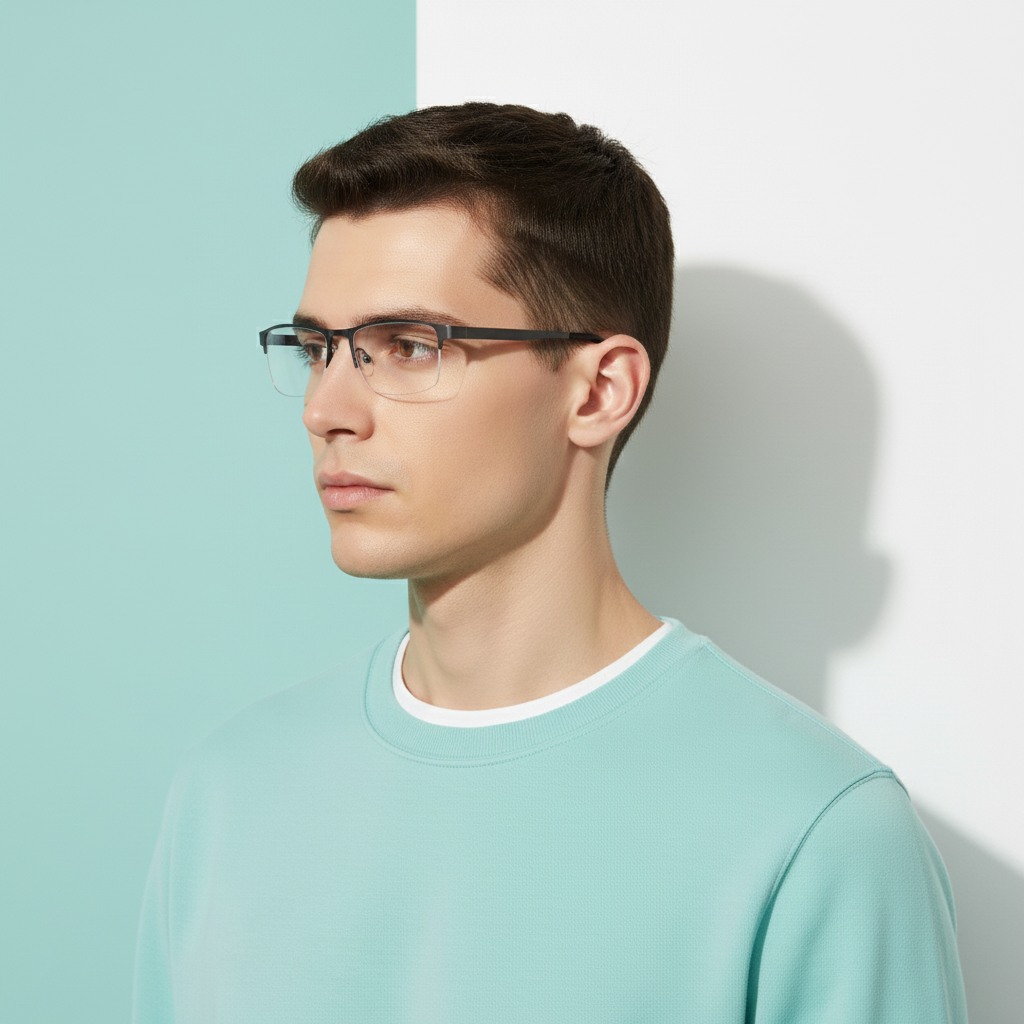 Metallic Rectangle Frame for Men ELITE