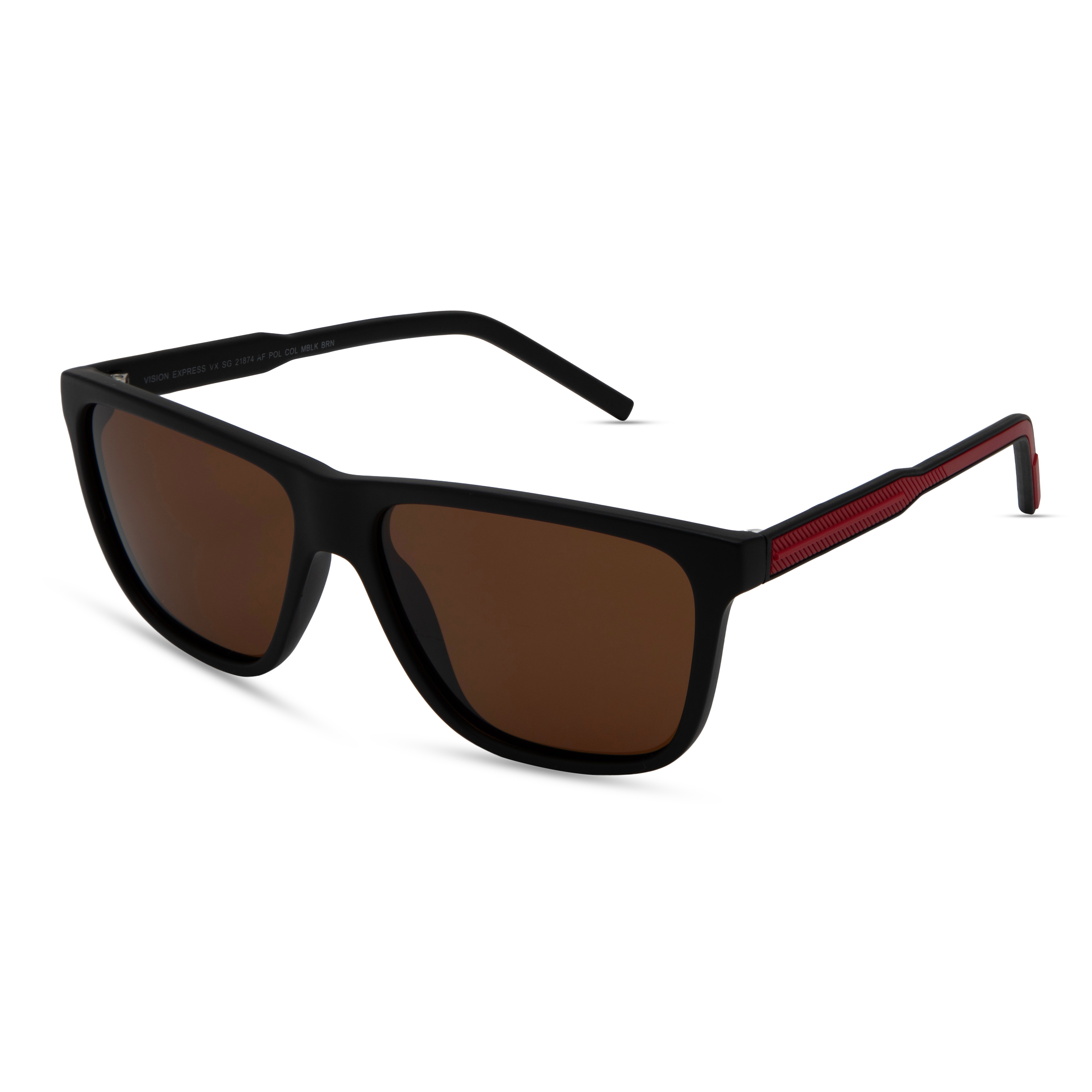Black Rectangle Sunglasses for Men