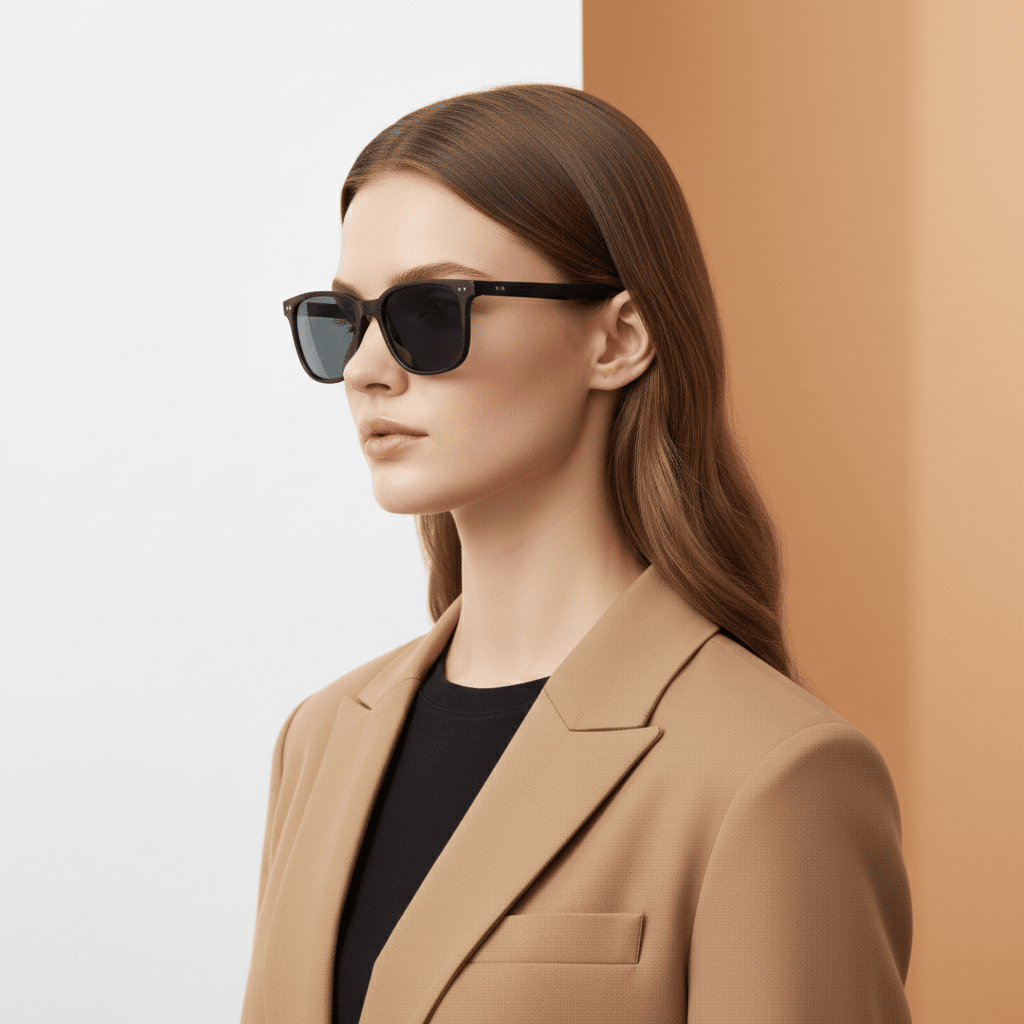 Black Square Sunglasses for Men