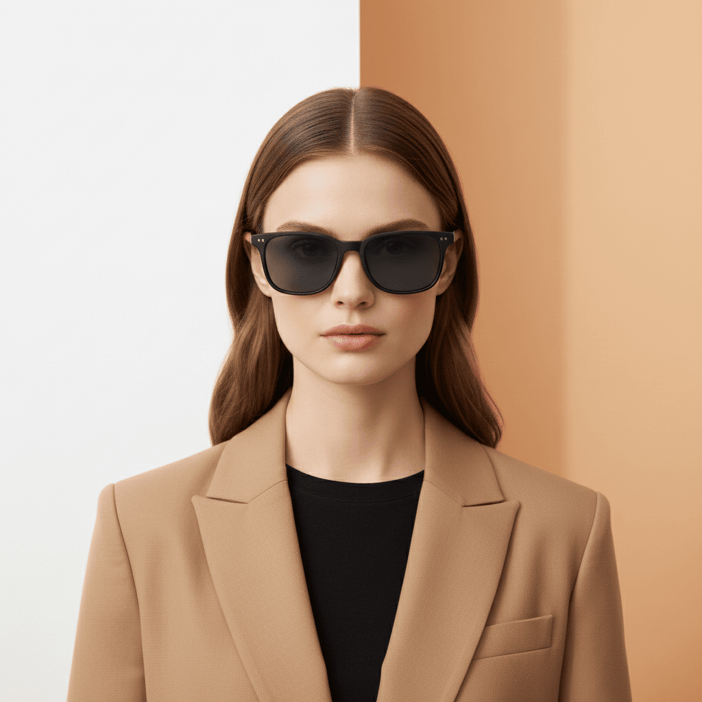 Black Square Sunglasses for Men