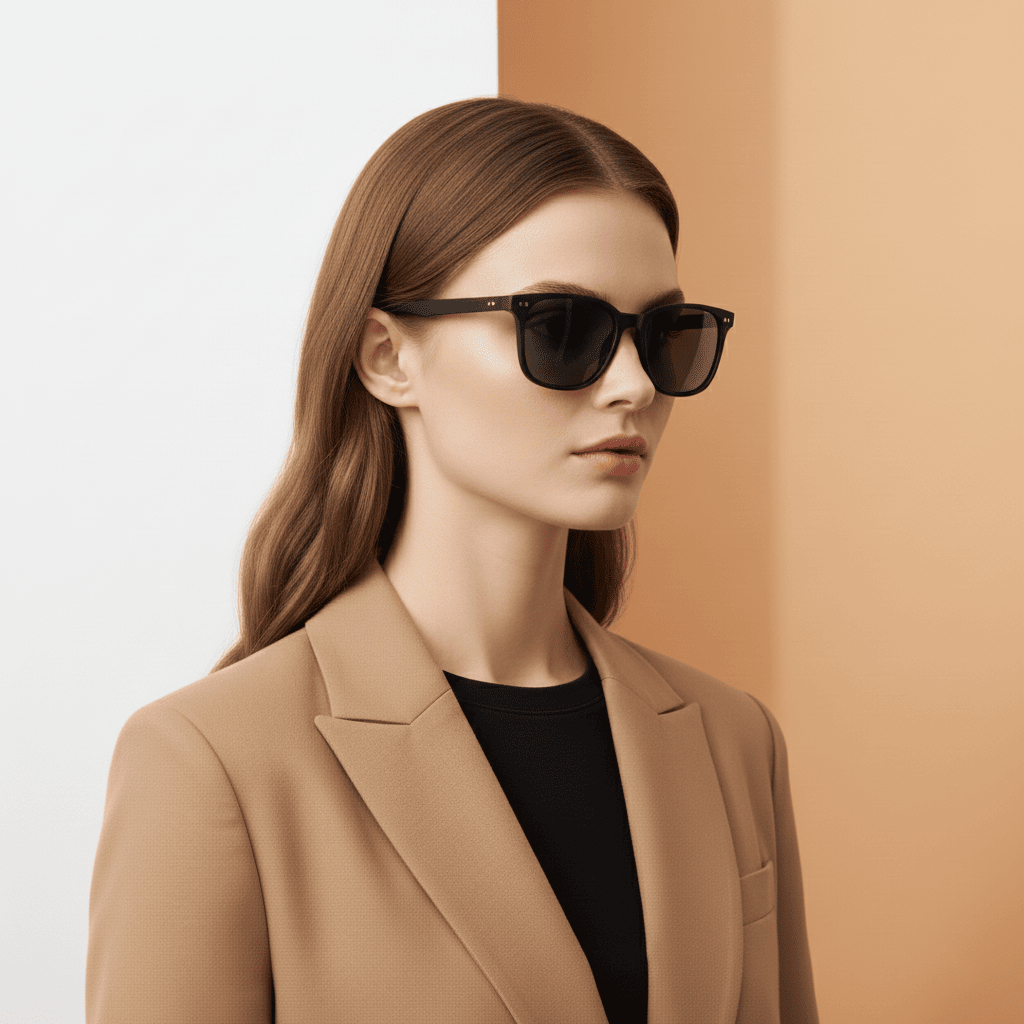 Black Square Sunglasses for Men