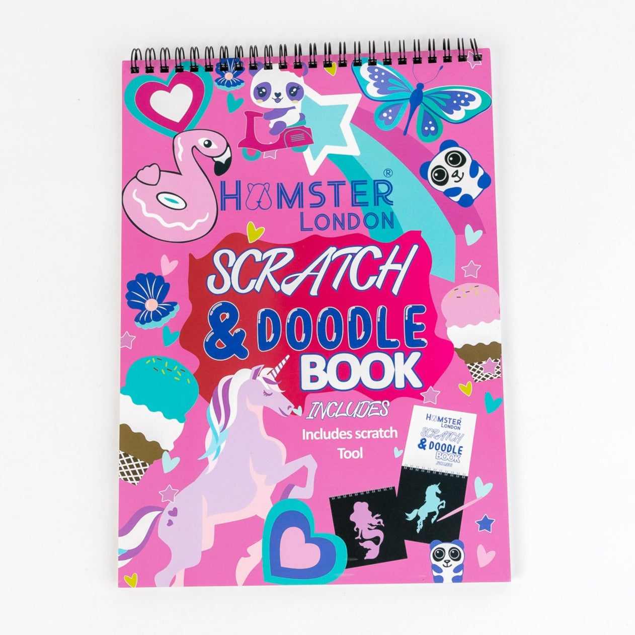 Hamster London Scratch Notebook Unicorn Multicolour 3Y+