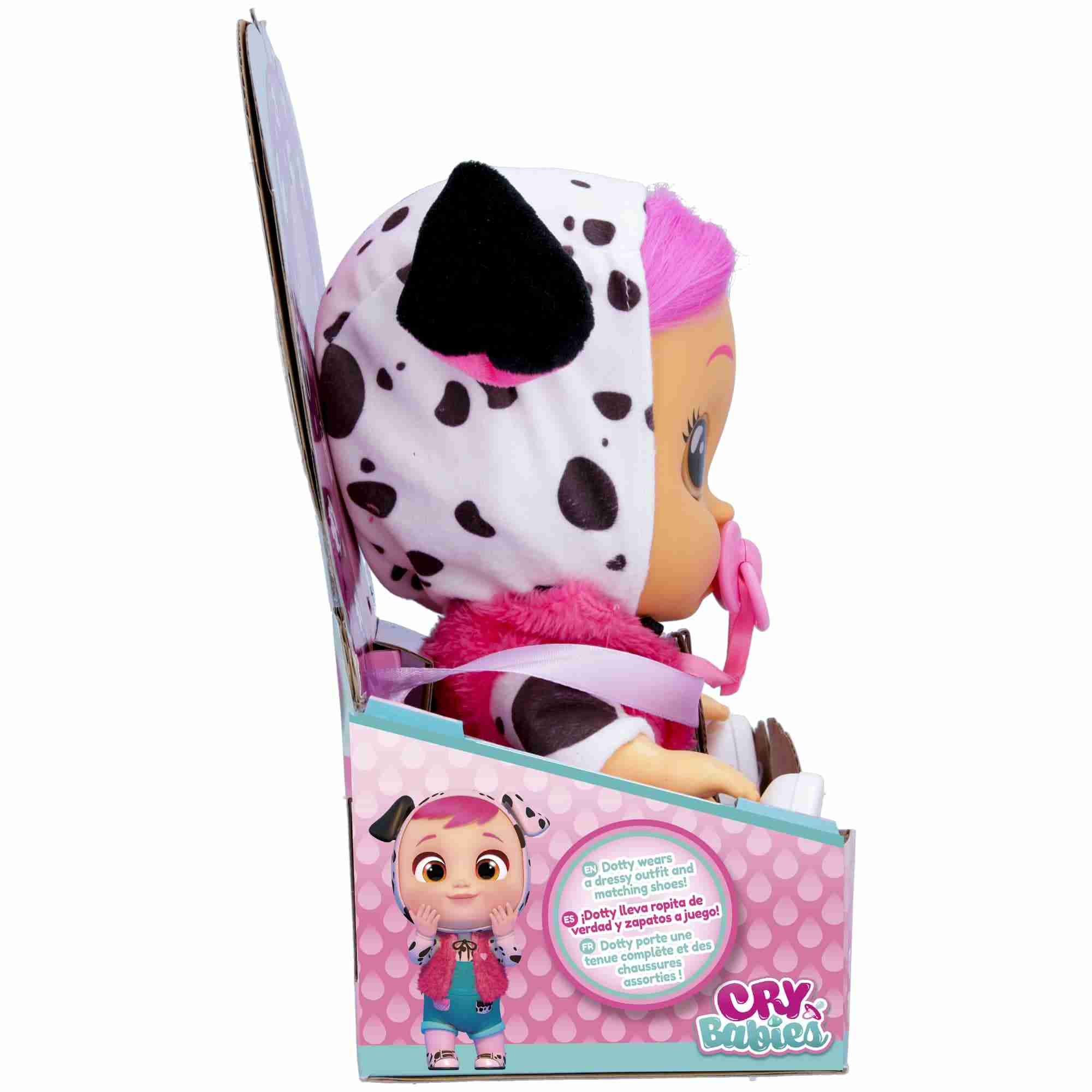 Cry Babies Dressy Dotty Dolls For Kids, 18M+