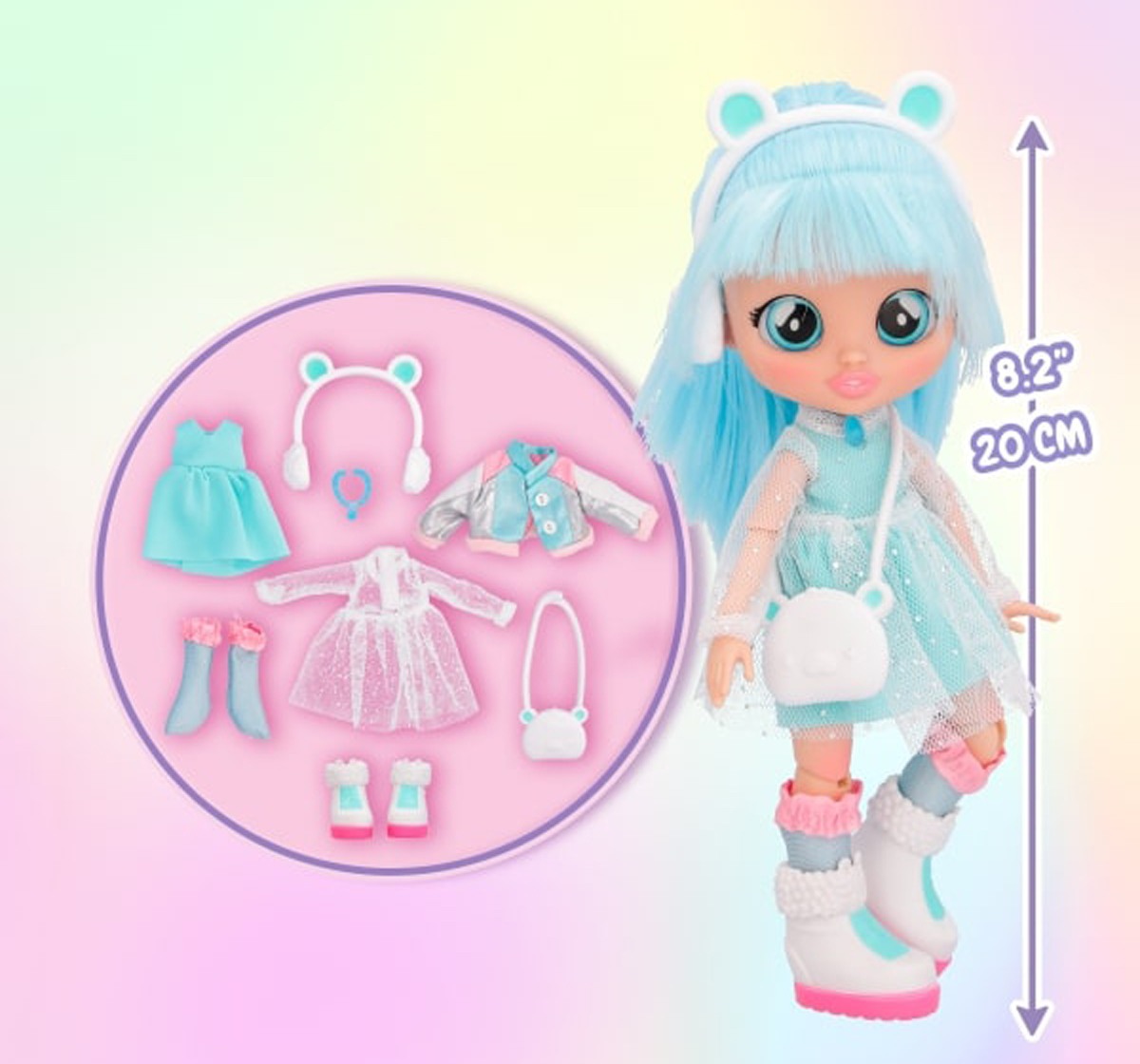 Best Friends Forever Series Fashion Play Doll Kristal with Long Hair & Glass Eyes, Dolls For Kids