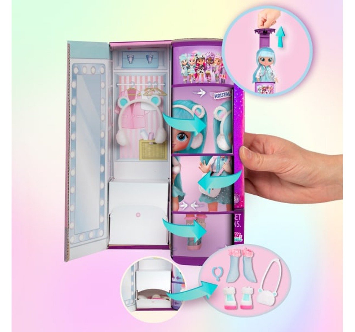 Best Friends Forever Series Fashion Play Doll Kristal with Long Hair & Glass Eyes, Dolls For Kids
