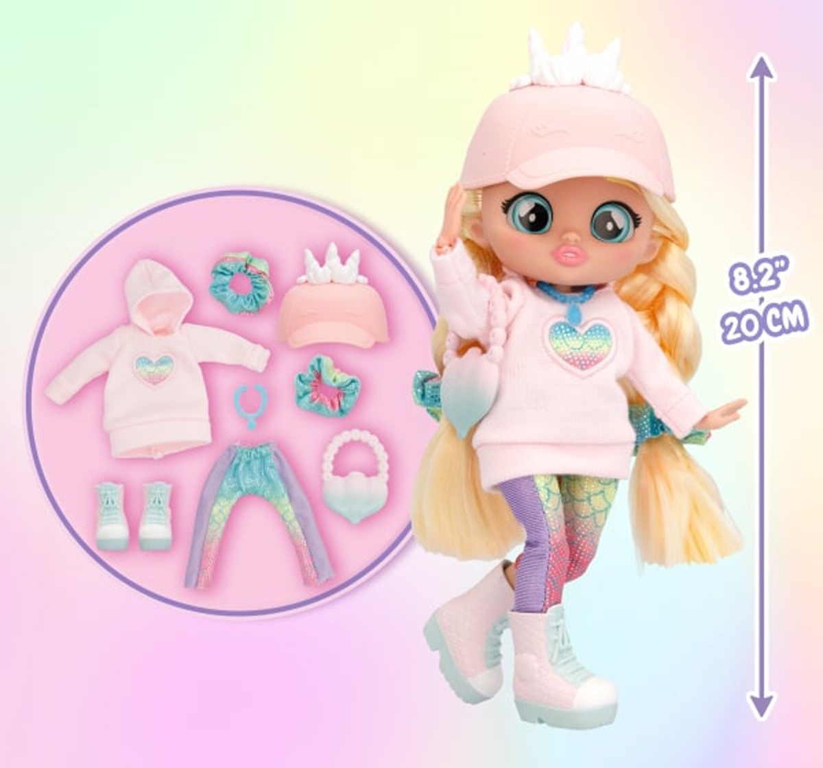 Best Friends Forever Series Fashion Play Doll Stella with Long Hair & Glass Eyes, Dolls For Kids