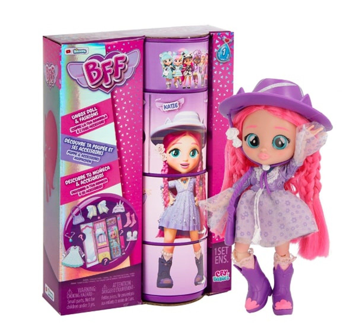 Best Friends Forever Series Fashion Play Doll Katie with Long Hair & Glass Eyes, Dolls For Kids