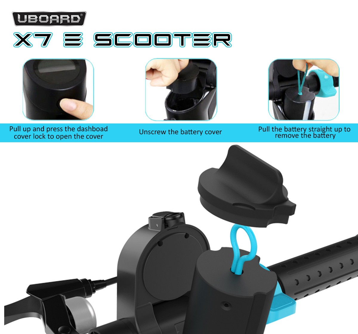Uboard E X7 E Scooter, Assorted14+