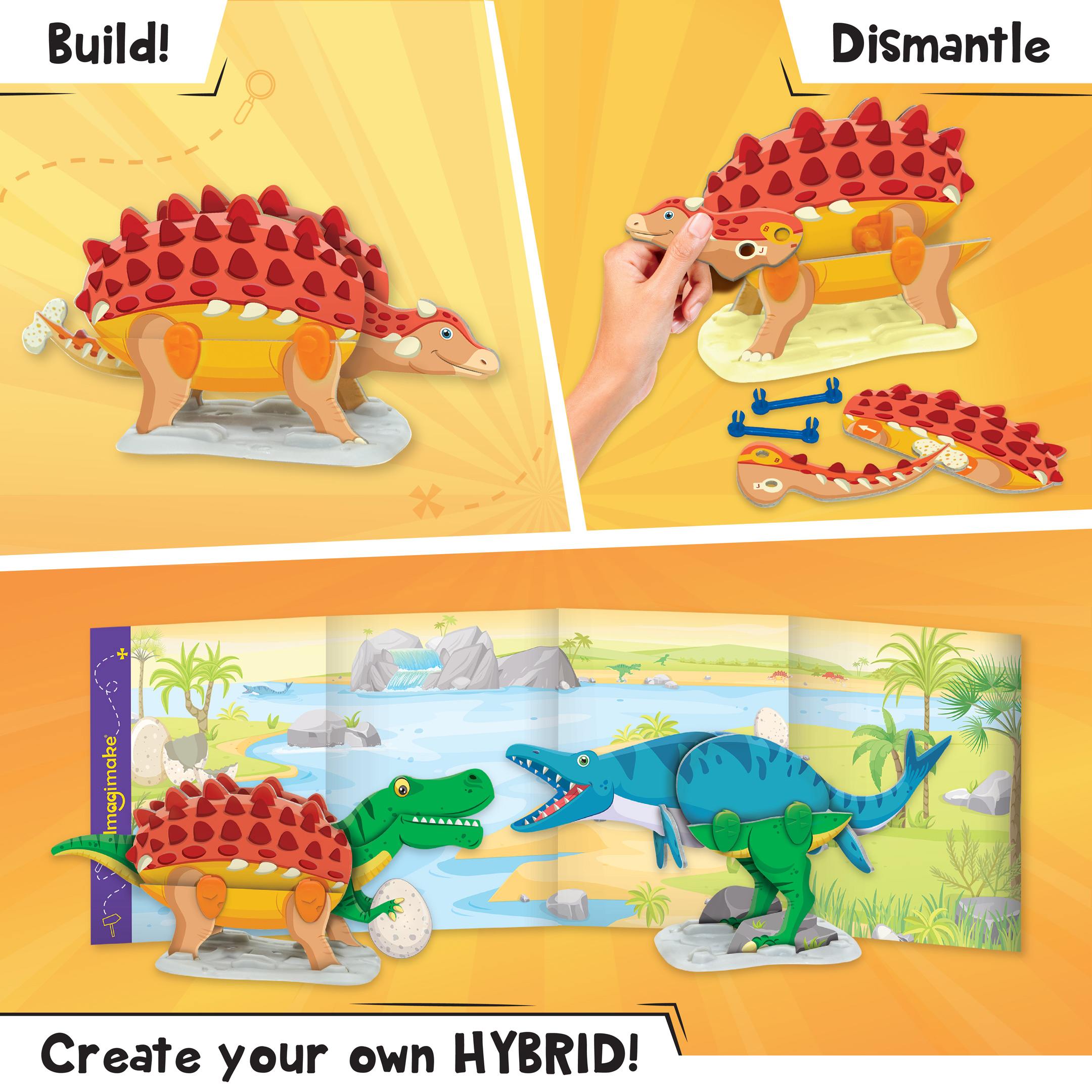 Imagimake Mapology: Dino Quest, 3D Puzzles For Kids, Green, 5Y+