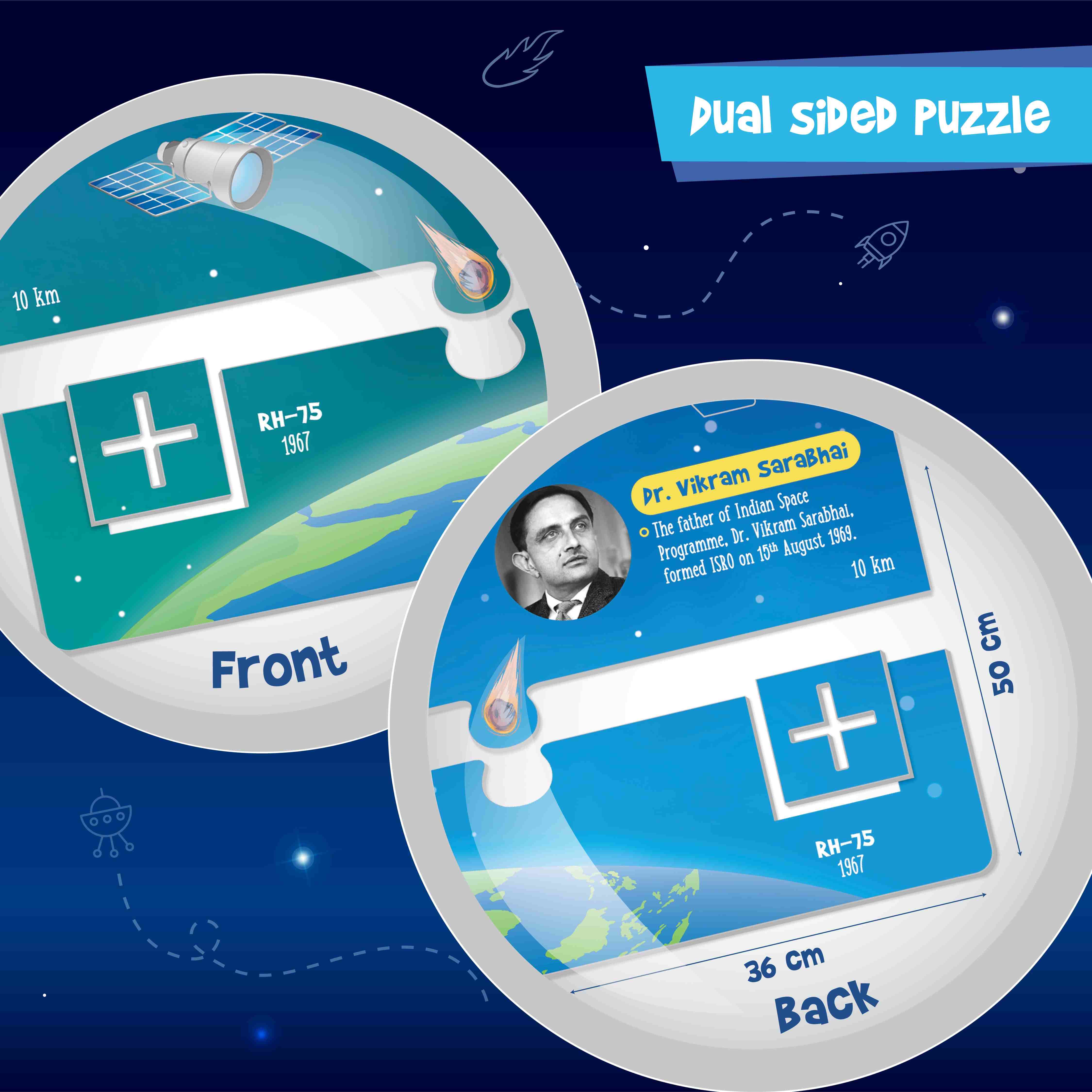 Imagimake Mapology : India'S Space Odyssey, 3D Puzzles For Kids, 7Y+