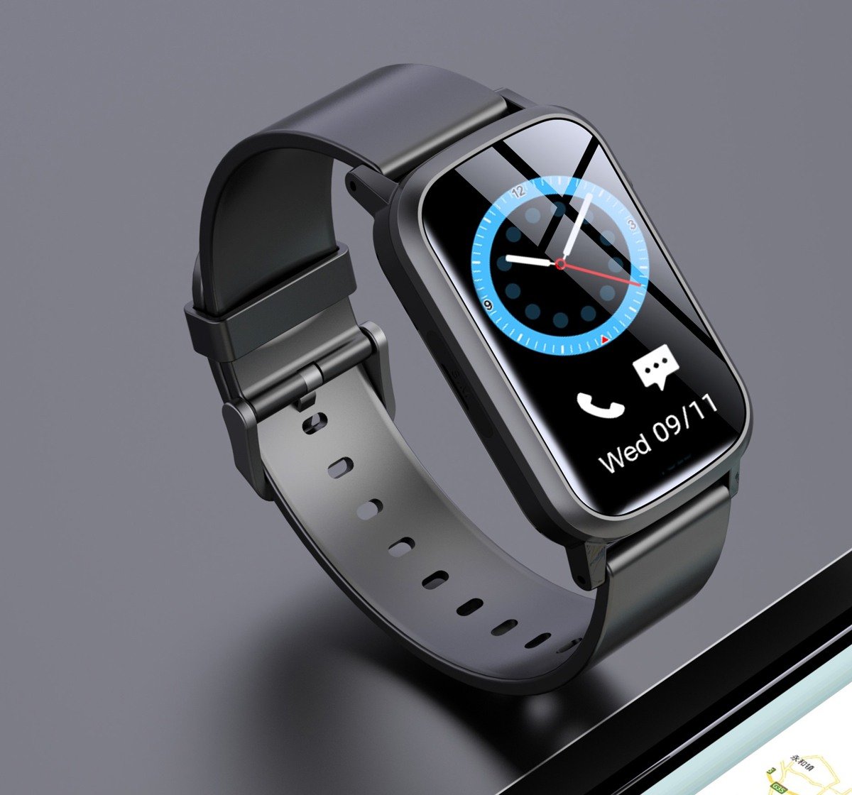WatchOut Elegant Kids GPS Tracker Smartwatch Boys and Girls with Camera, GPS Tracker, 4G Video and Audio Call and 5 Days Battery Run, Carbon Black, 3Y+