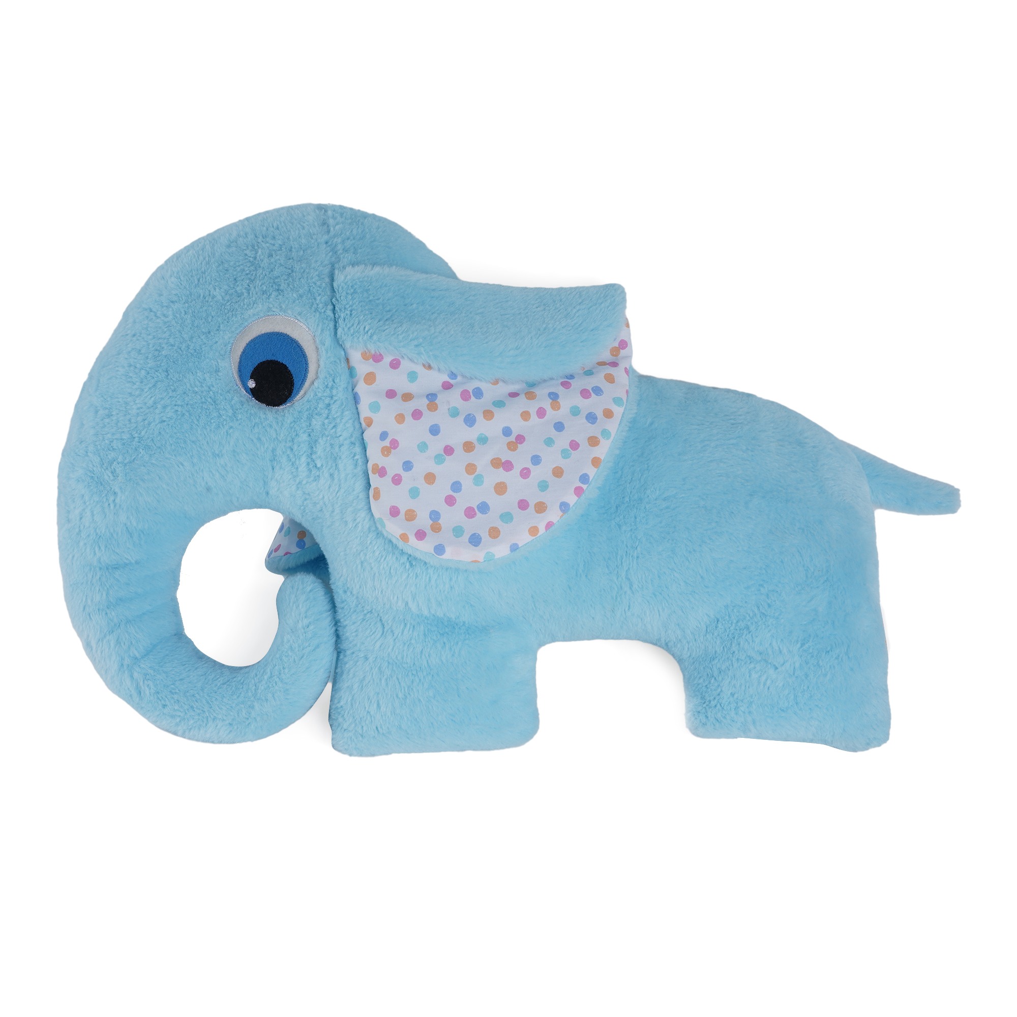 Fuzzbuzz Blue Elephant Cushion For Kids, 2M+