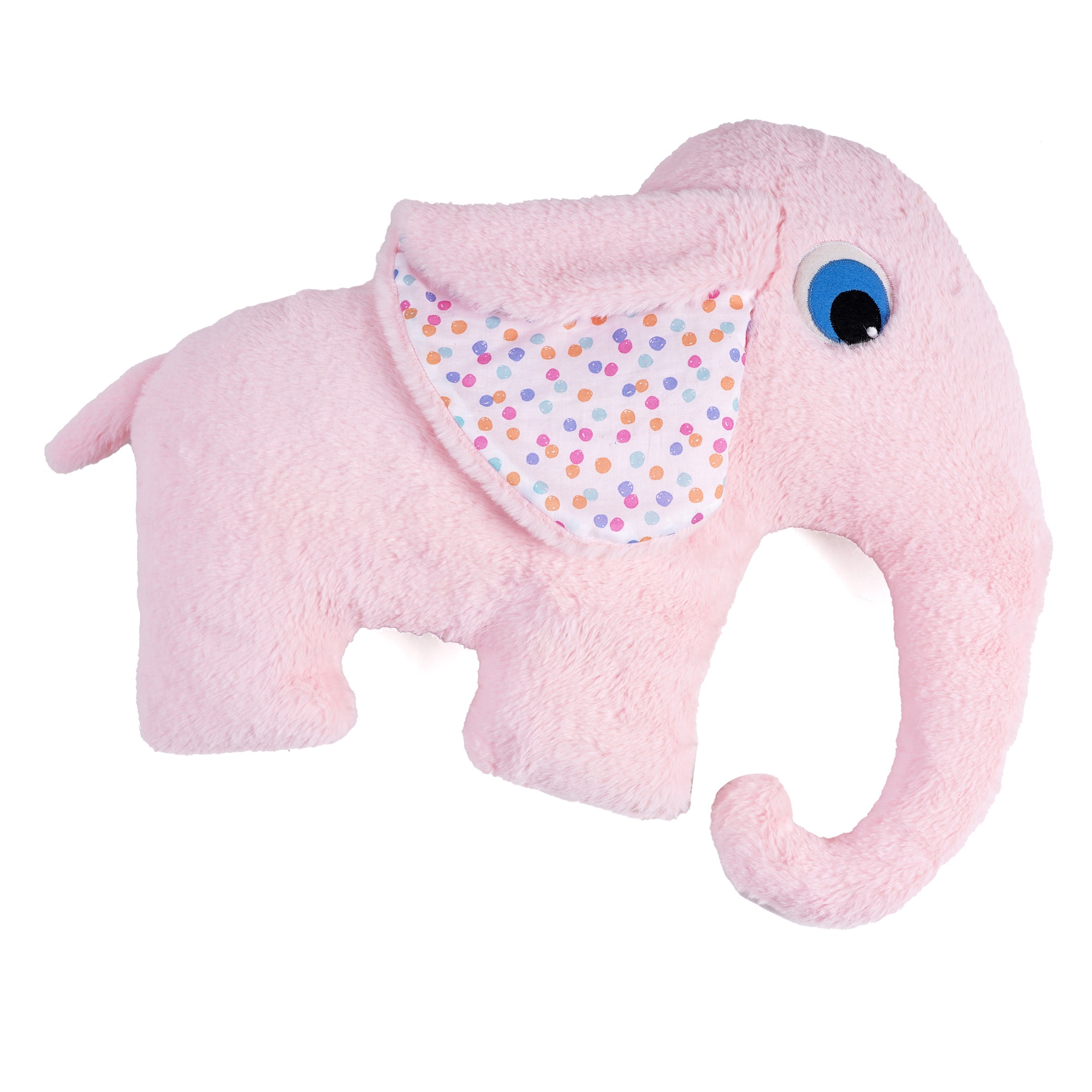 Fuzzbuzz Pink Elephant Cushion For Kids, 2M+