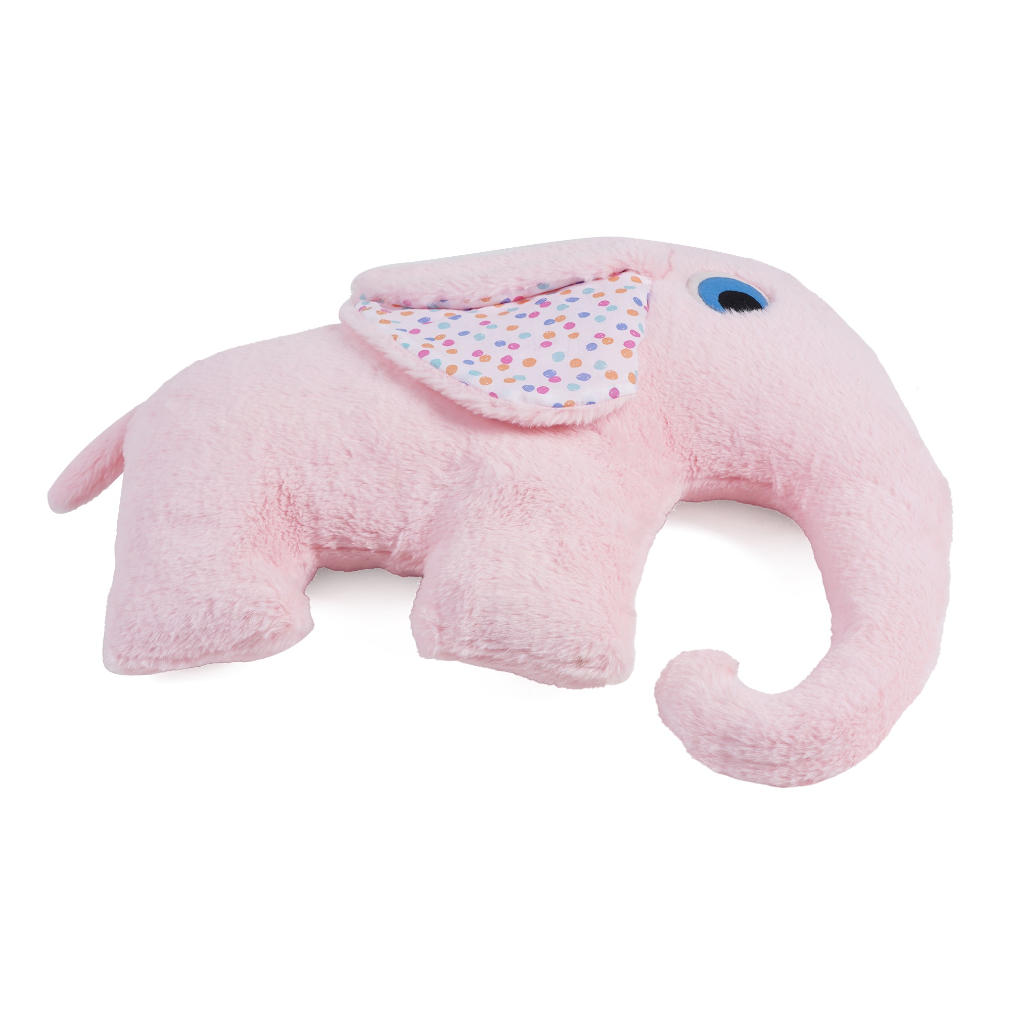 Fuzzbuzz Pink Elephant Cushion For Kids, 2M+