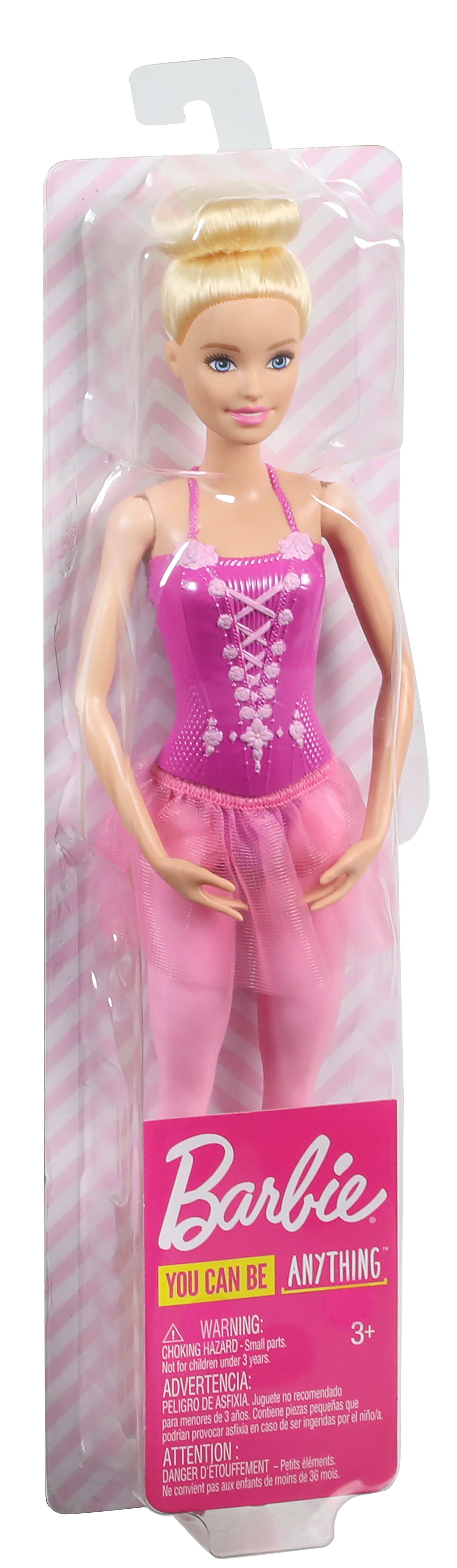 Barbie Ballerina Doll With Ballerina Outfit, Tutu, Sculpted Toe Shoes And Ballet-Posed Arms, 3Y+, Multicolour