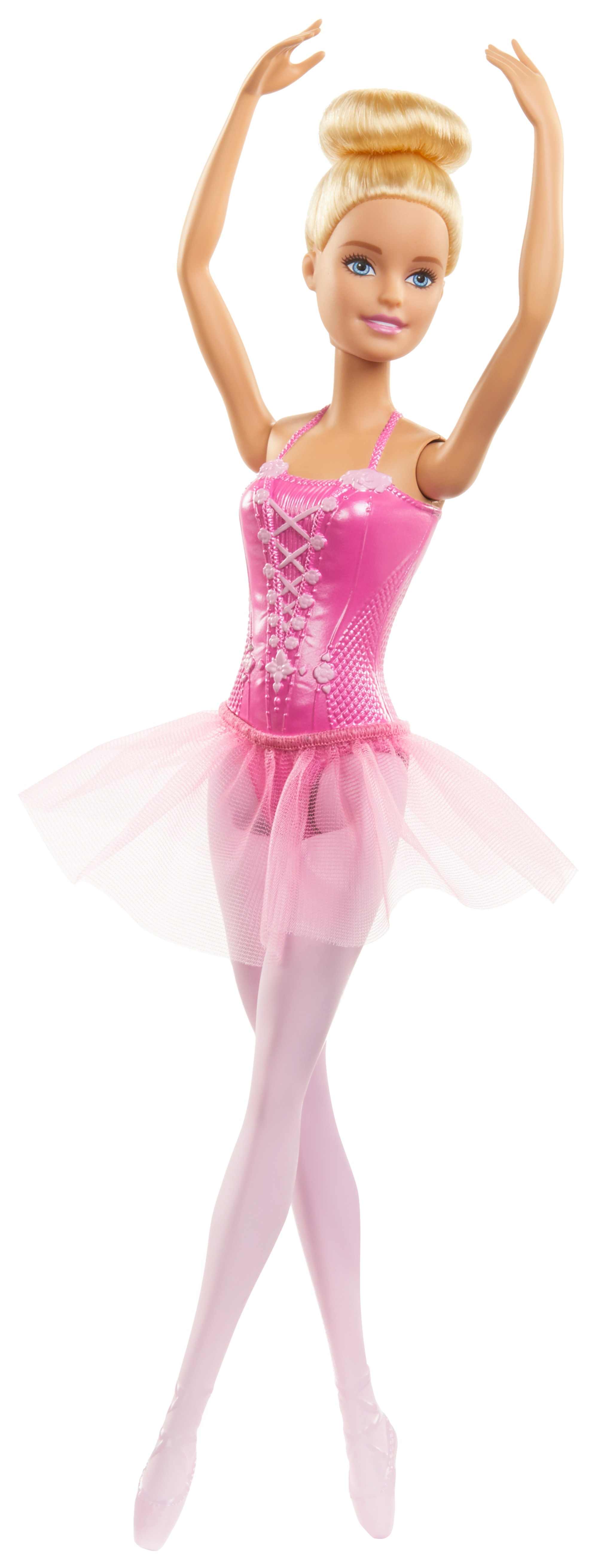 Barbie Ballerina Doll With Ballerina Outfit, Tutu, Sculpted Toe Shoes And Ballet-Posed Arms, 3Y+, Multicolour