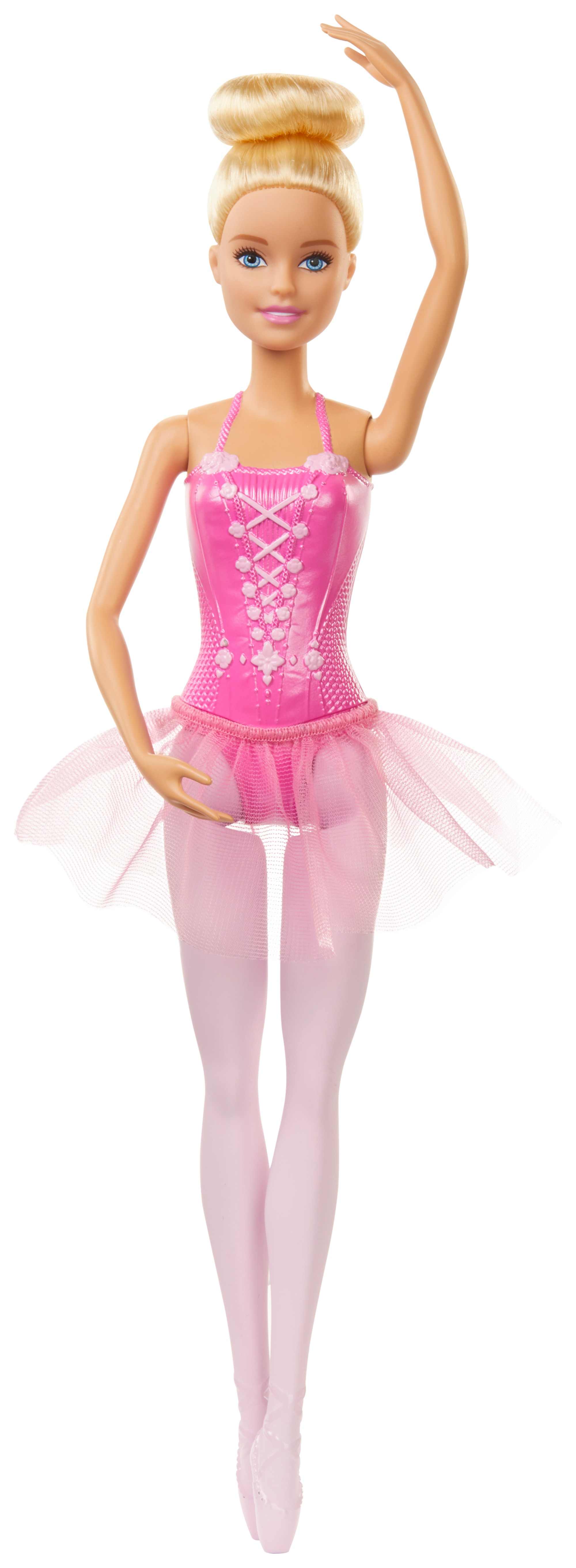 Barbie Ballerina Doll With Ballerina Outfit, Tutu, Sculpted Toe Shoes And Ballet-Posed Arms, 3Y+, Multicolour