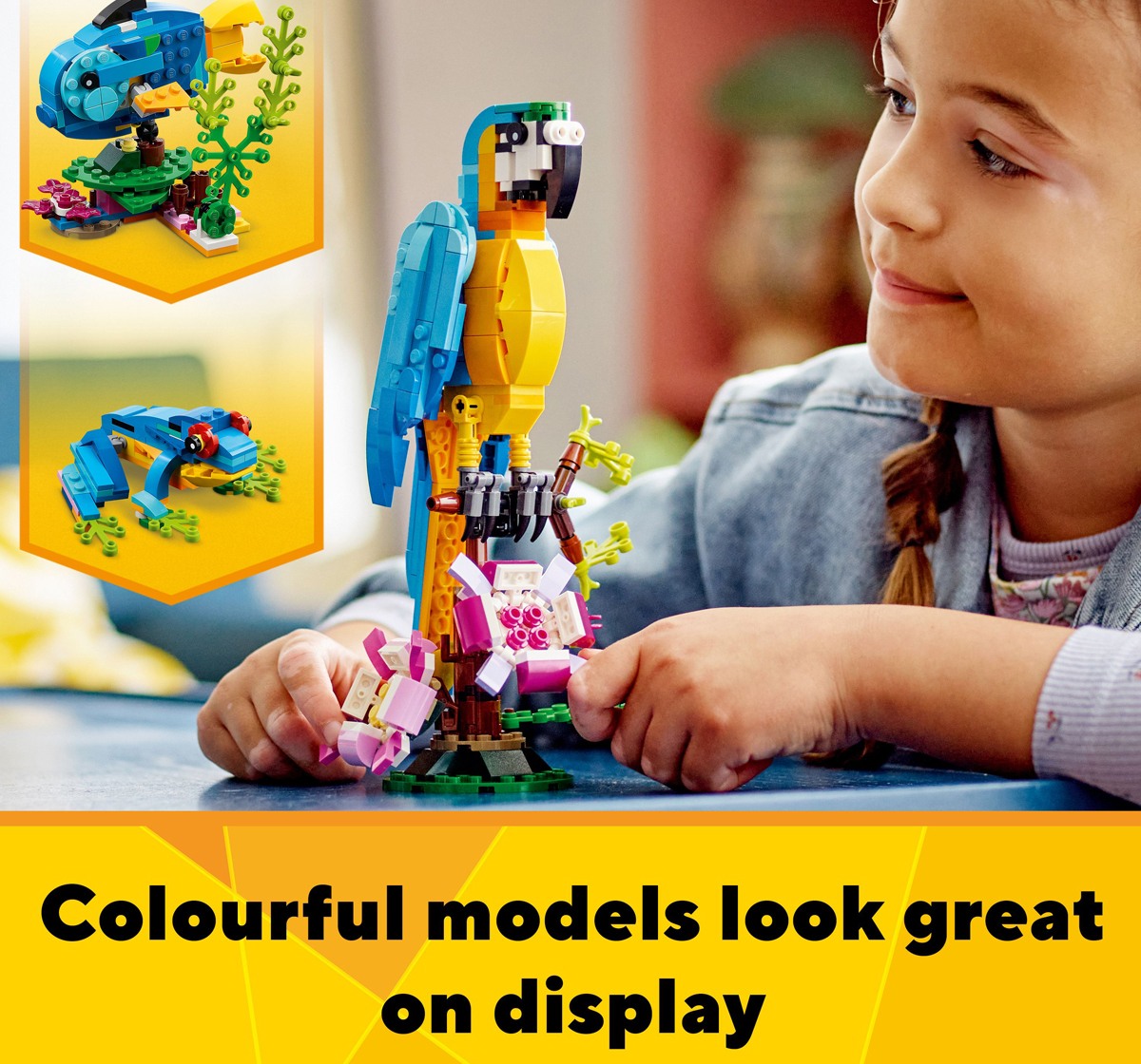 LEGO Creator Exotic Parrot 31136 Building Toy Set 253 Pieces Multicolour 7Y+