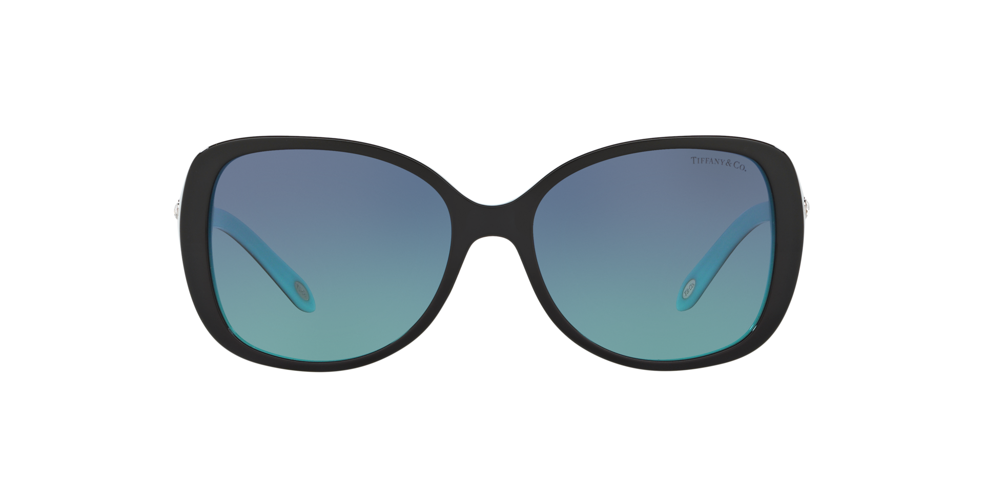 Return to Tiffany™ Sunglasses in Black Acetate with Gray Mirrored Lenses |  Tiffany & Co.