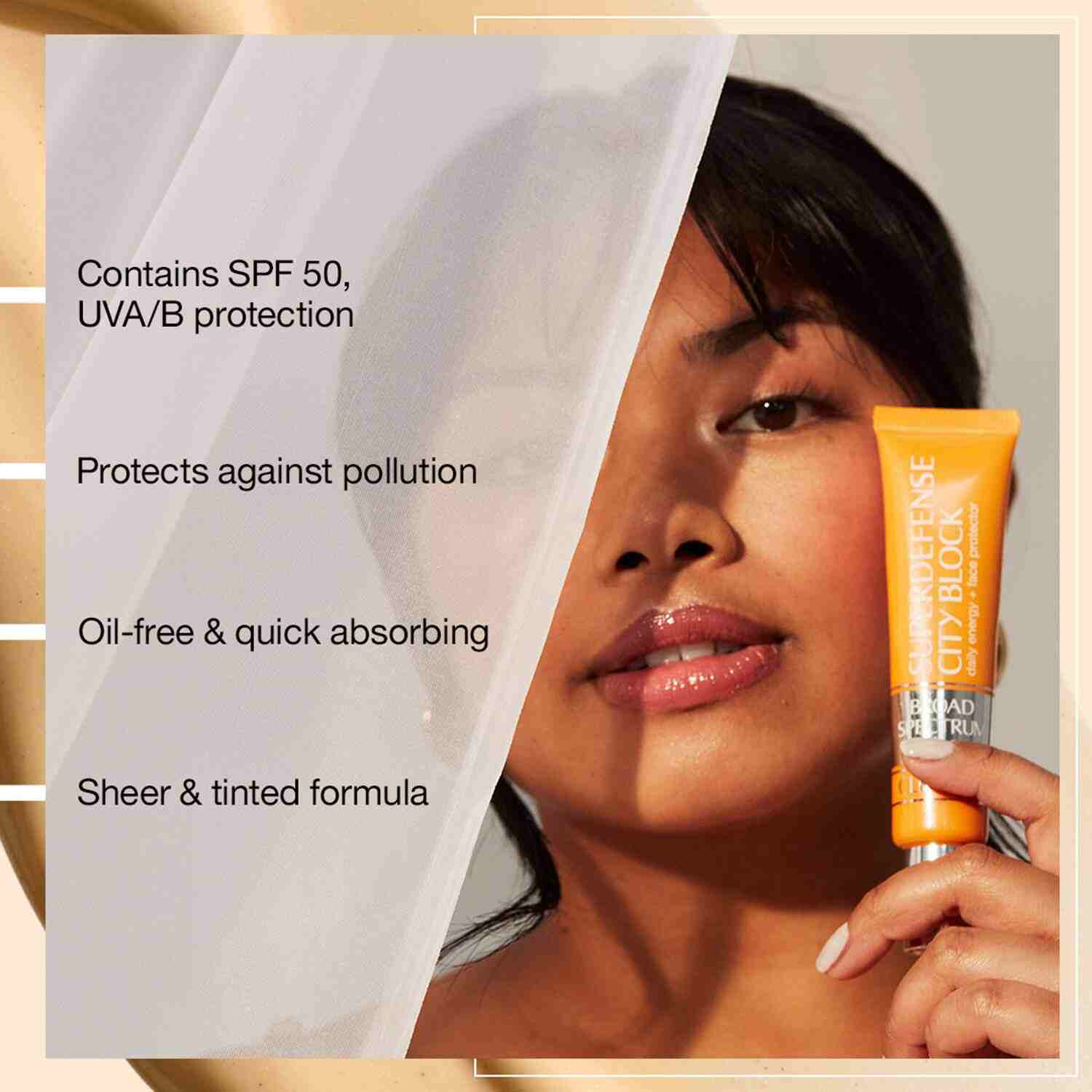 Superdefense City Block SPF 50 Daily Energy + Face Protector • 40ml