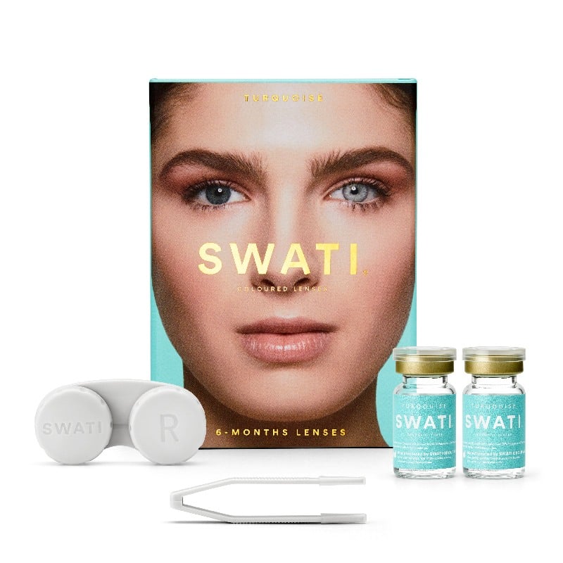Coloured Contact Lenses Turquoise - 6 Months • Power 0.00