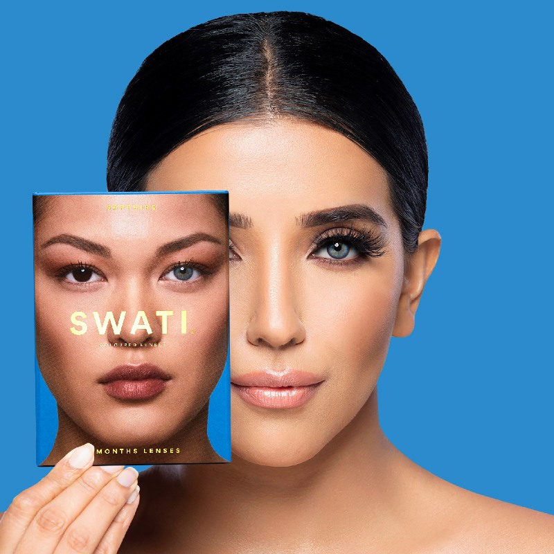 Coloured Contact Lenses Sapphire - 6 Months • Power 0.00