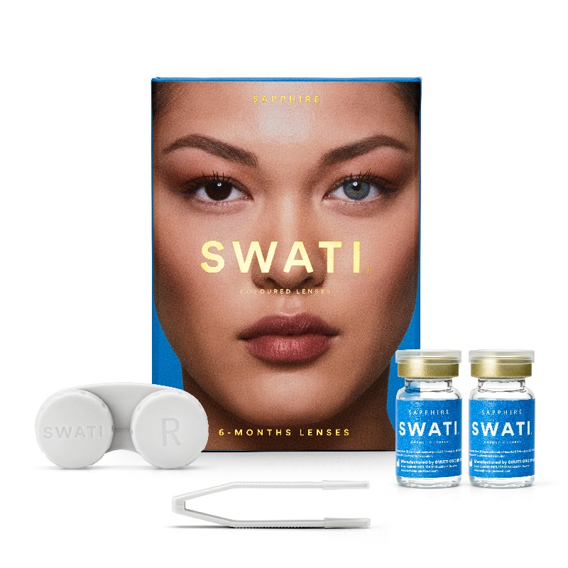 Coloured Contact Lenses Sapphire - 6 Months • Power 0.00