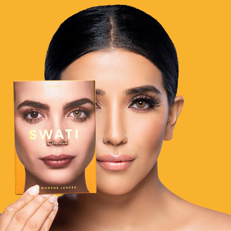 Coloured Contact Lenses Honey - 6 Months • Power -0.50