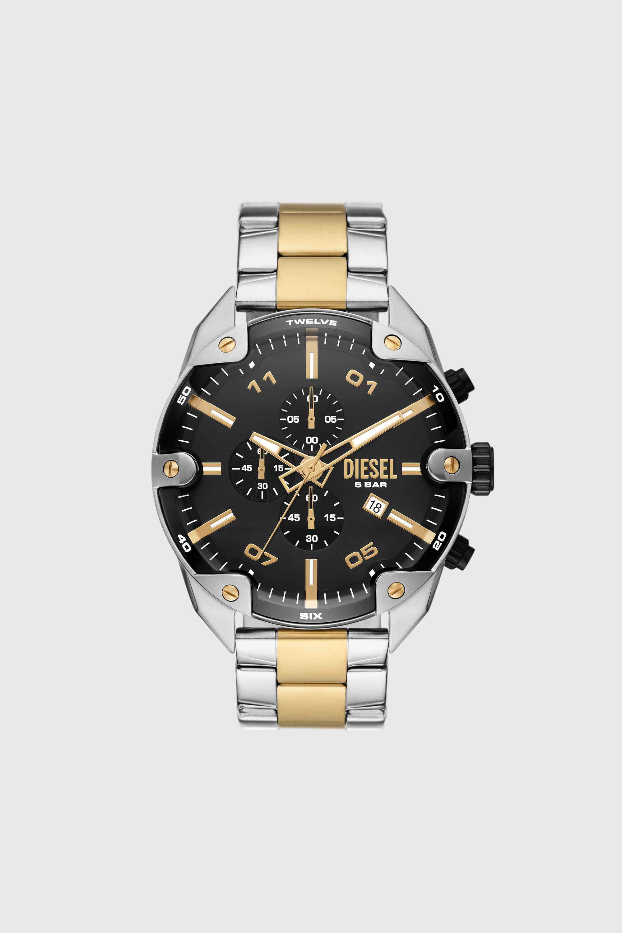 Spiked Stainless Steel Watch