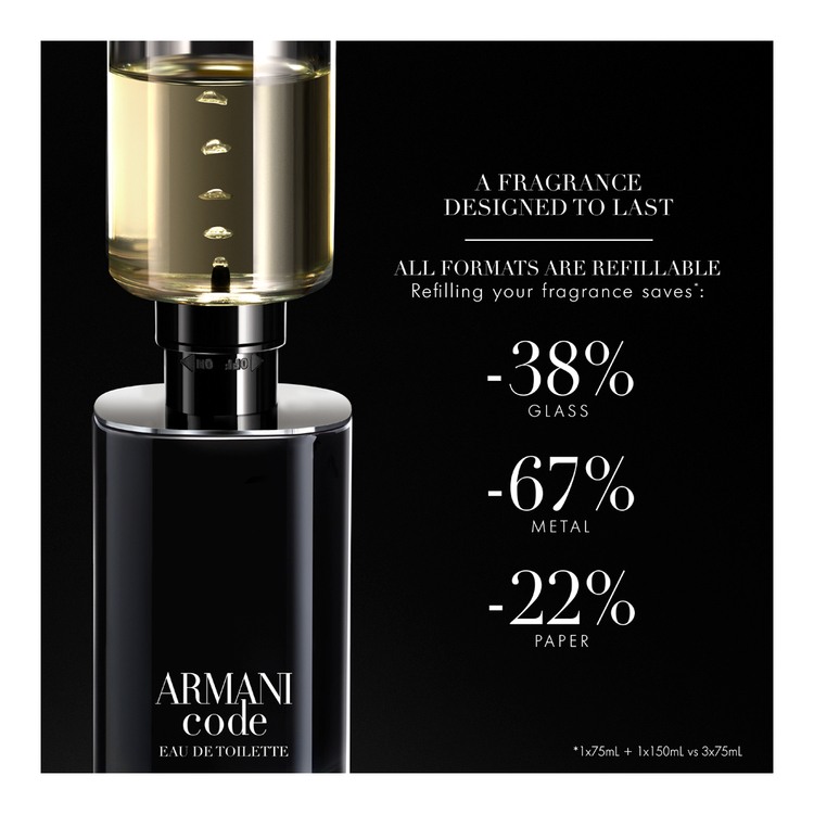 Code Eau De Toilette Refillable Spray • 75ml
